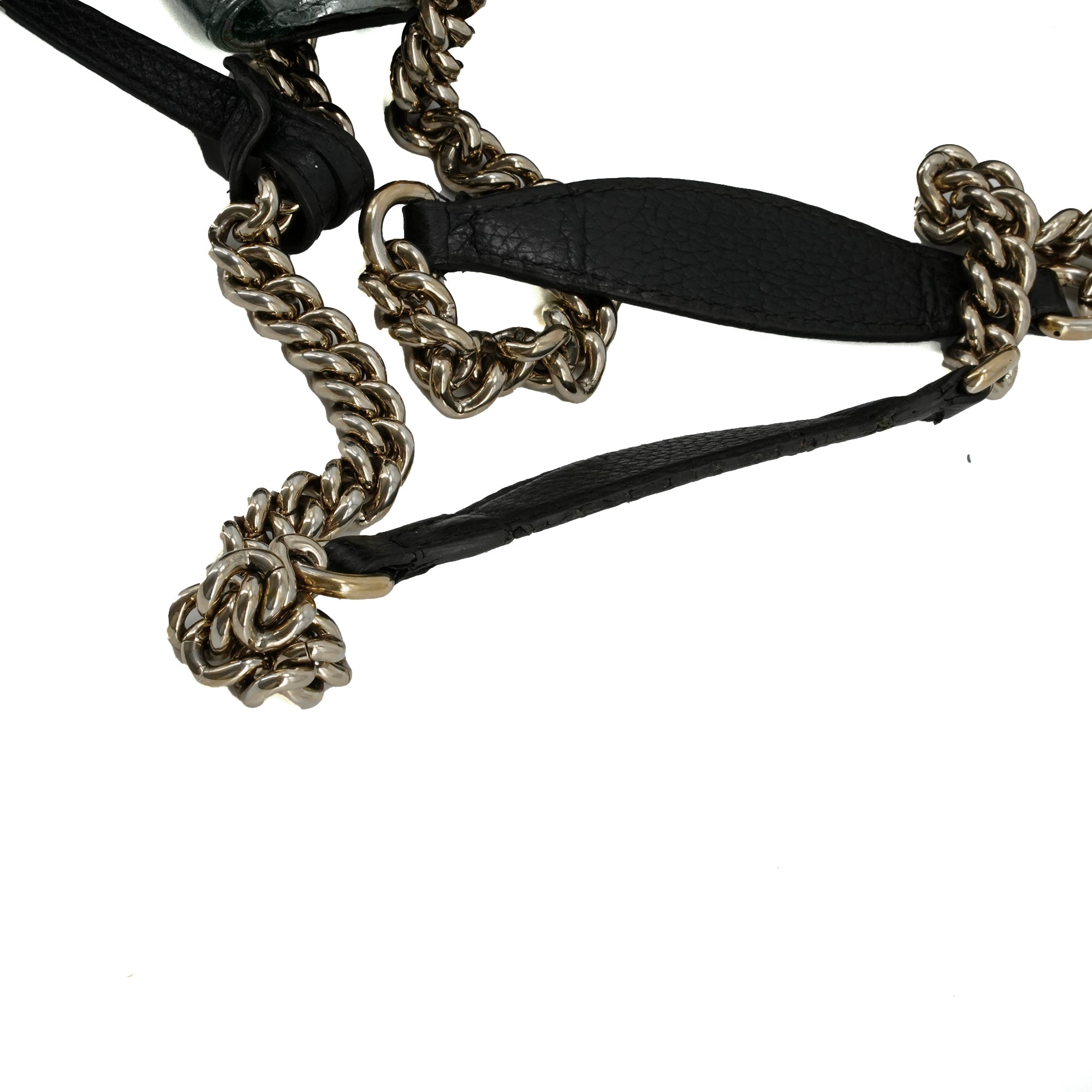 GUCCI - Sac cabas Soho Gucci en cuir grainé noir