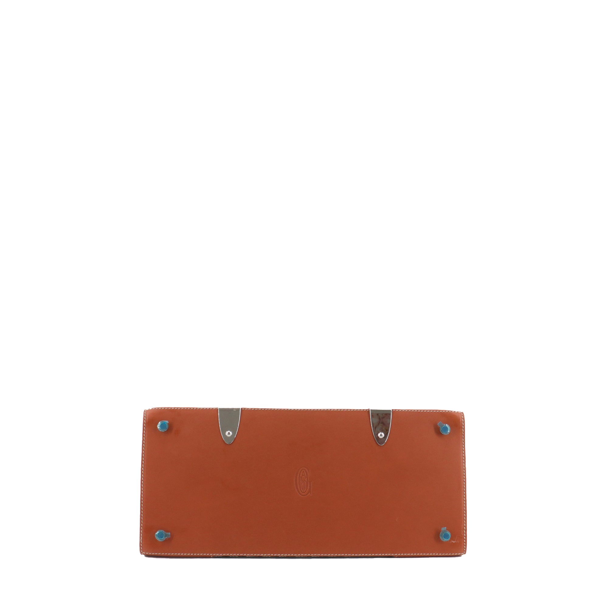 GOYARD - Saigon MM Goyard handbag in Goyard canvas and brown leather