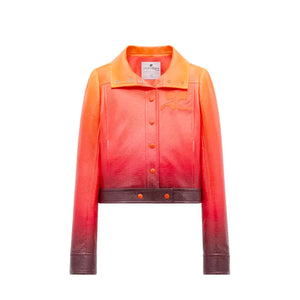 COURRÈGES - Pink vinyl jacket (T40)