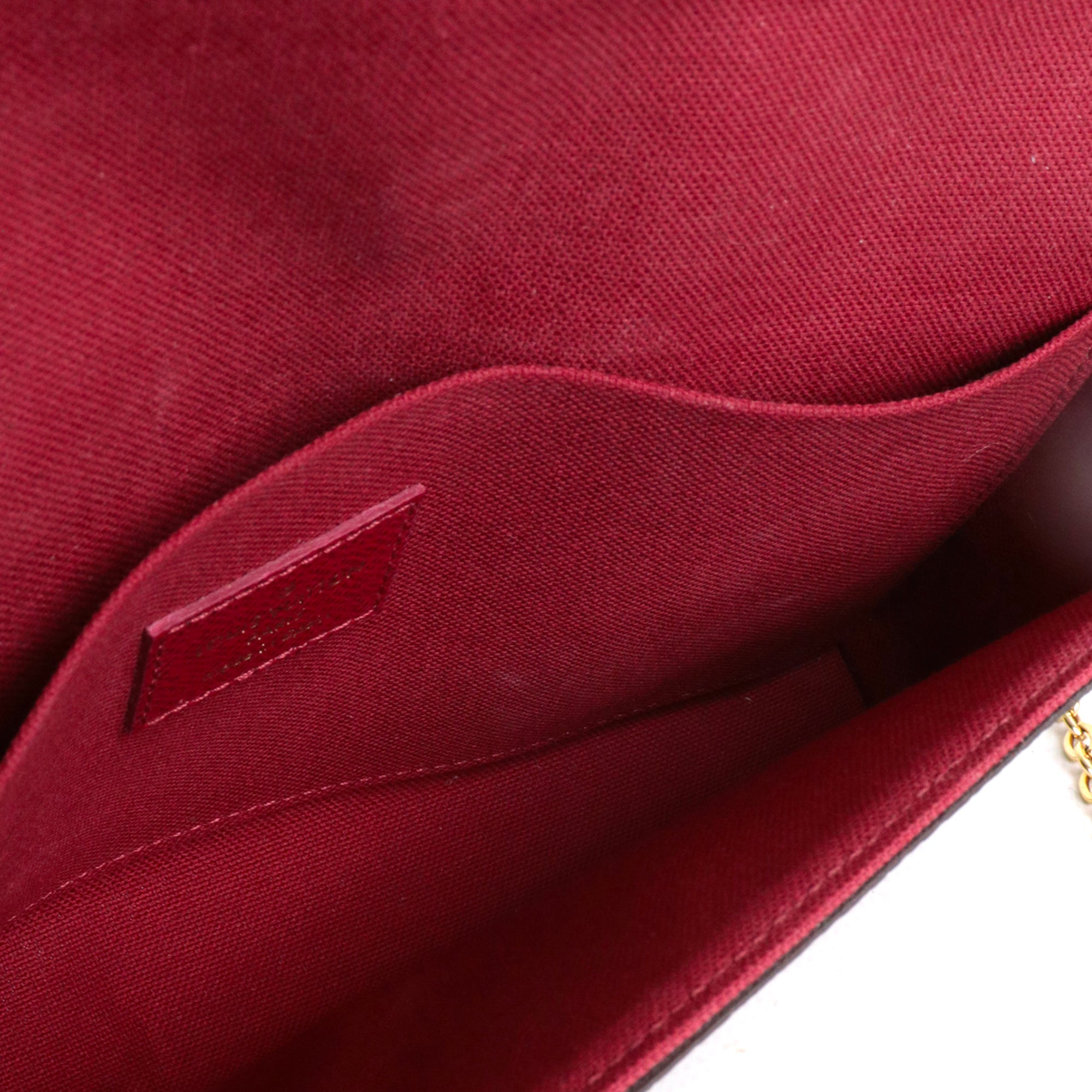 LOUIS VUITTON - Pochette Félicie Louis Vuitton en toile monogrammée marron
