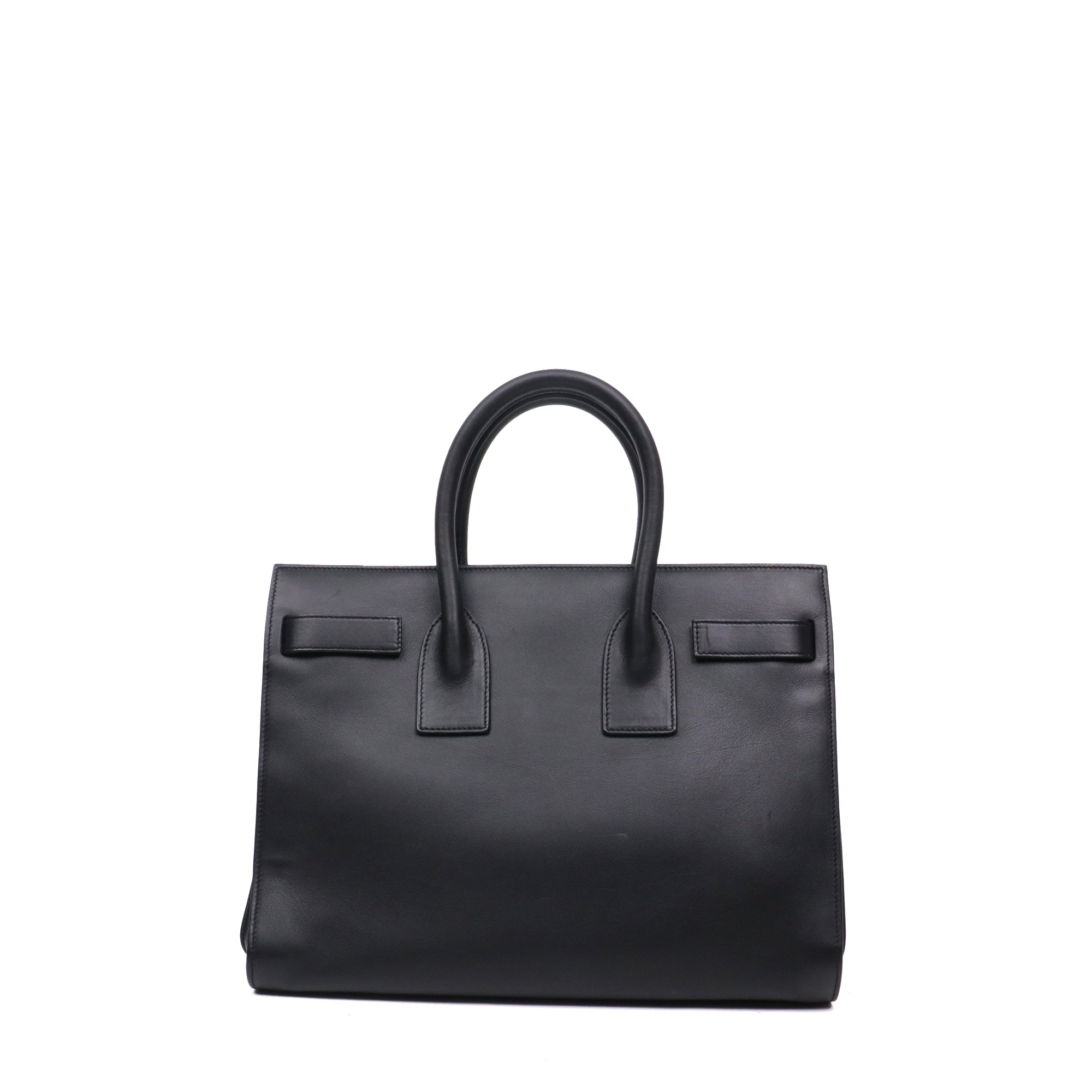 SAINT LAURENT - Nano day bag in gray grained leather