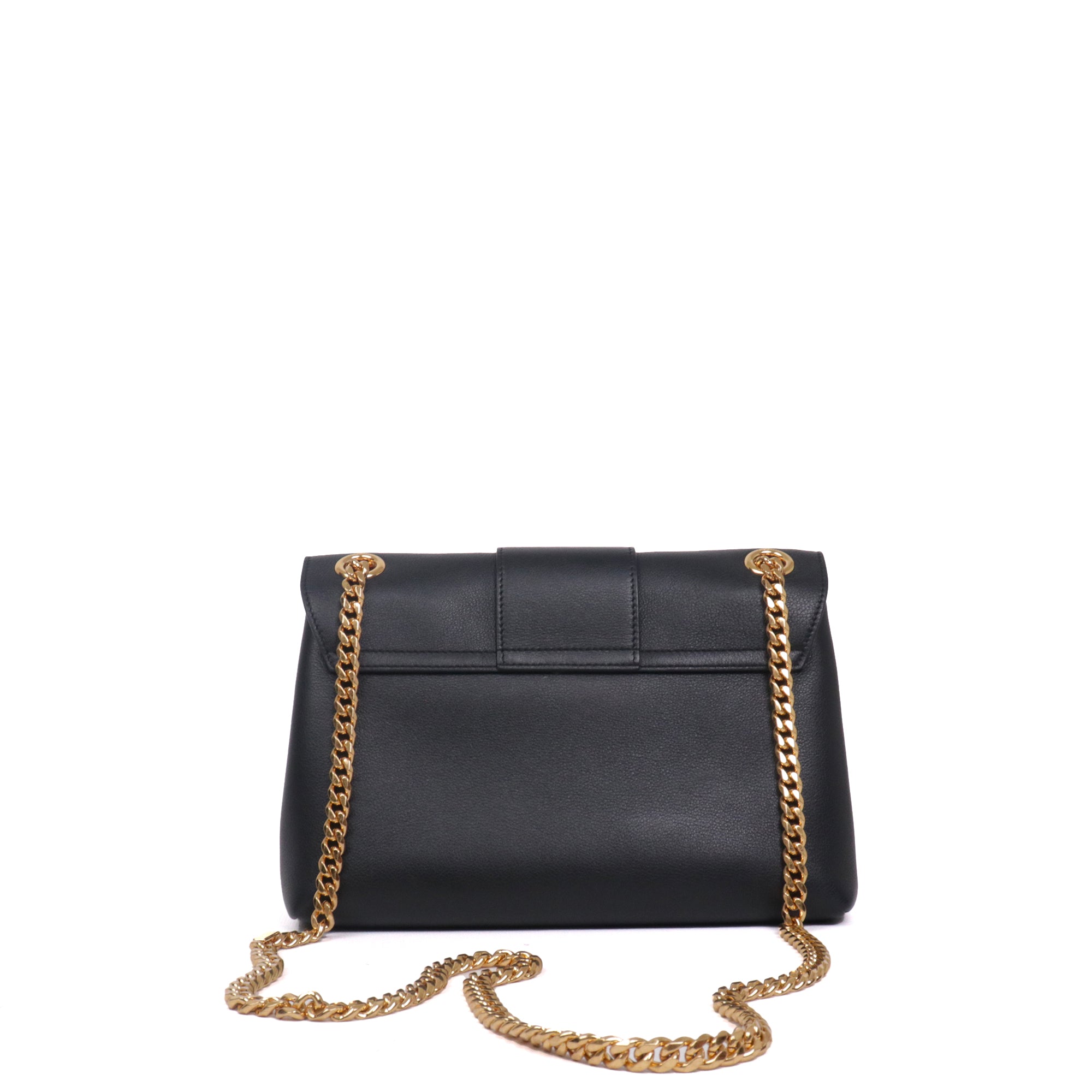 CELINE - Sac à bandoulière Victoire MM Celine en cuir grainé noir