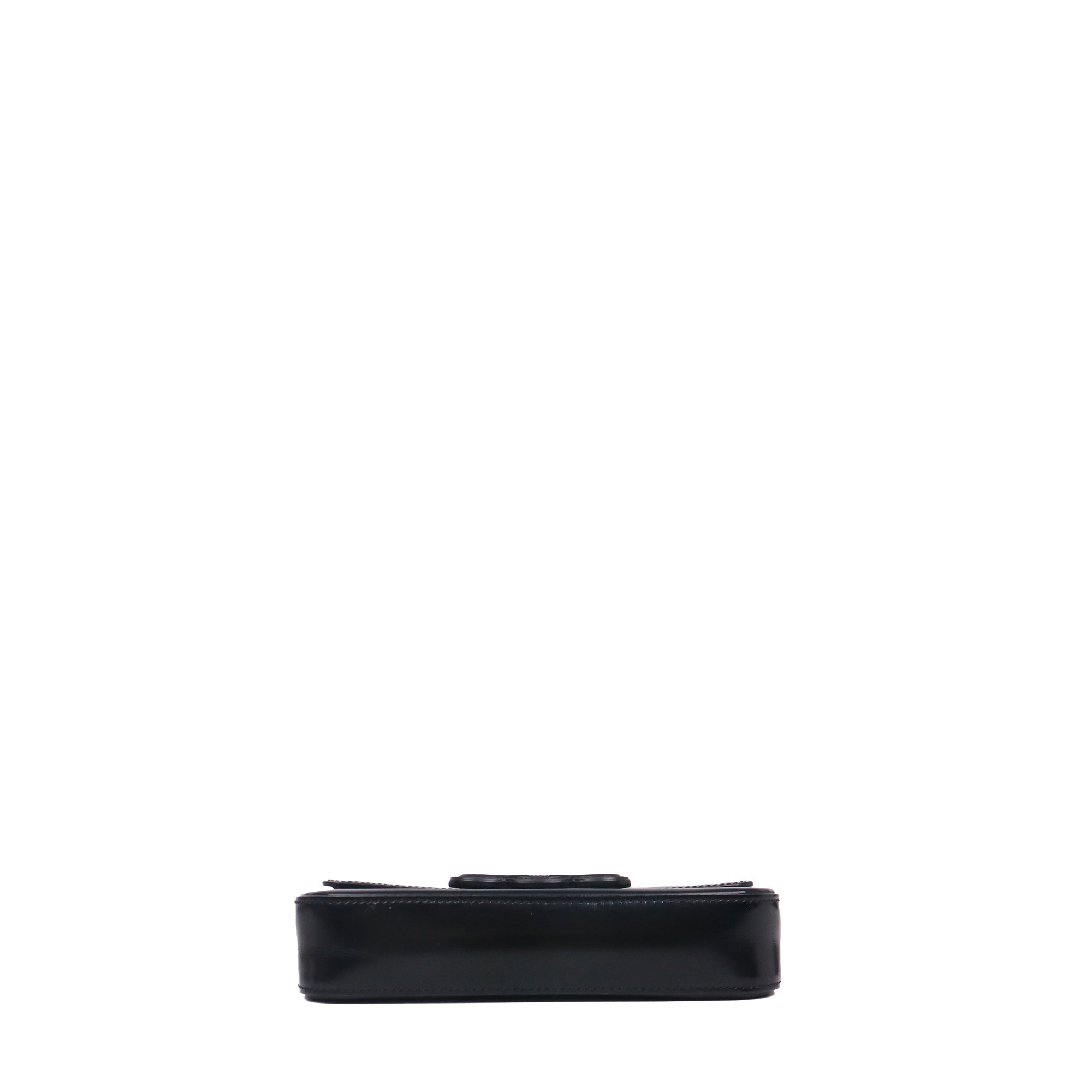 CELINE - Sac à épaule Shoulder Chain bag Triomphe Céline en cuir noir