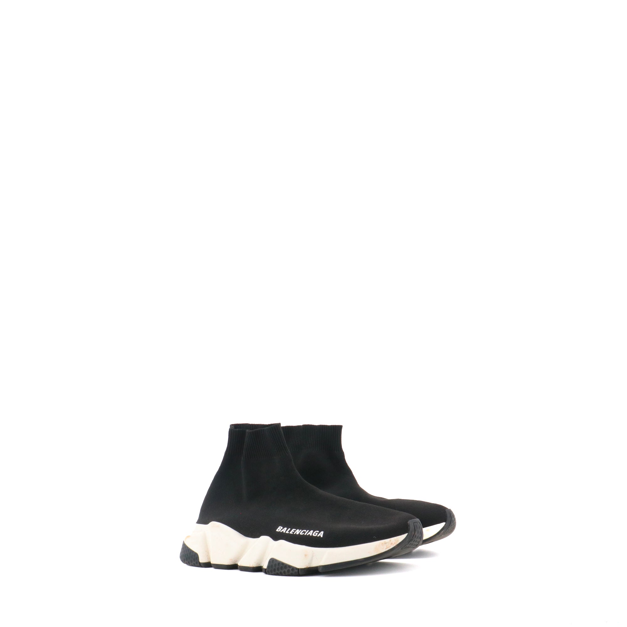 BALENCIAGA - Speed ​​Balenciaga sneakers with laces in gray canvas (T40)