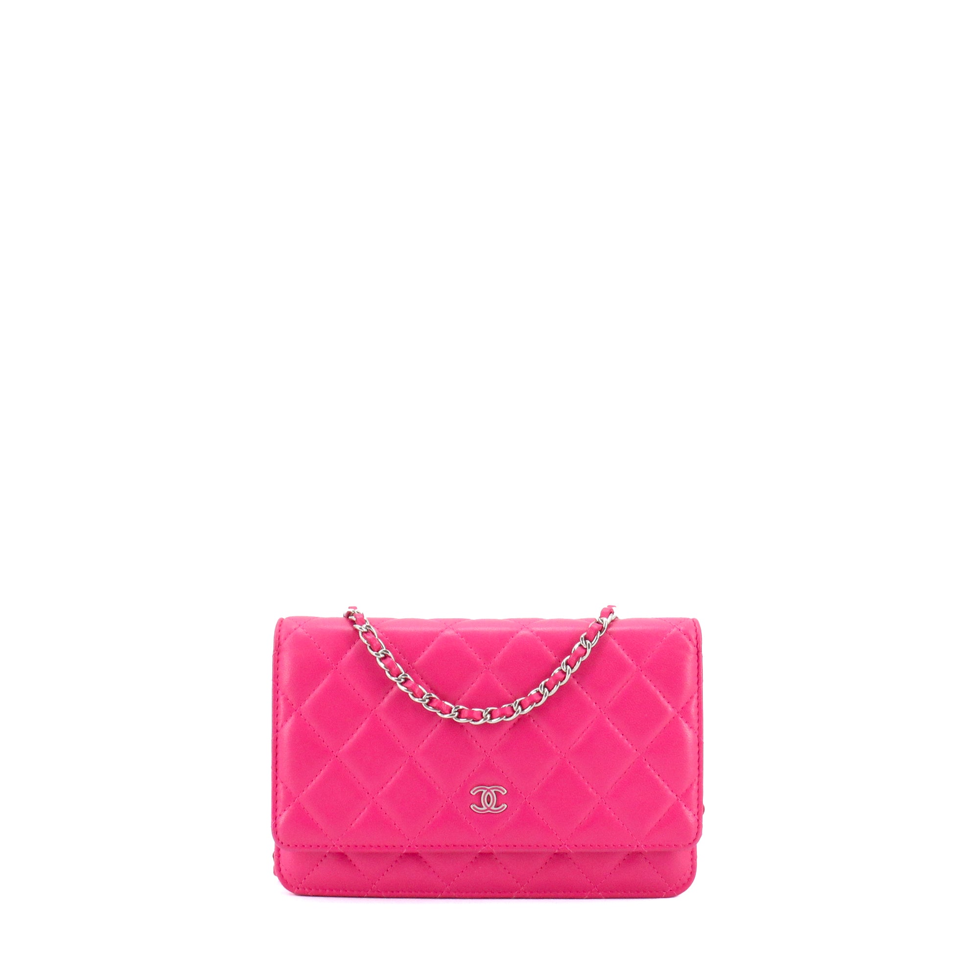 CHANEL - Sac Wallet On Chain Timeless Chanel en cuir lisse rose