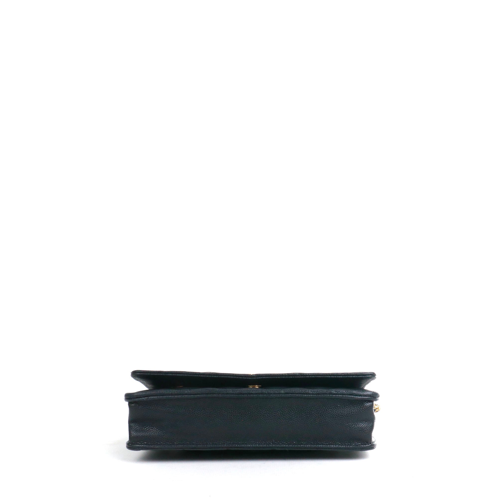 CHANEL - Chanel Timeless Wallet On Chain bag in black caviar leather