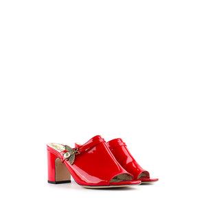 GUCCI - Red patent leather heeled sandals (T39)