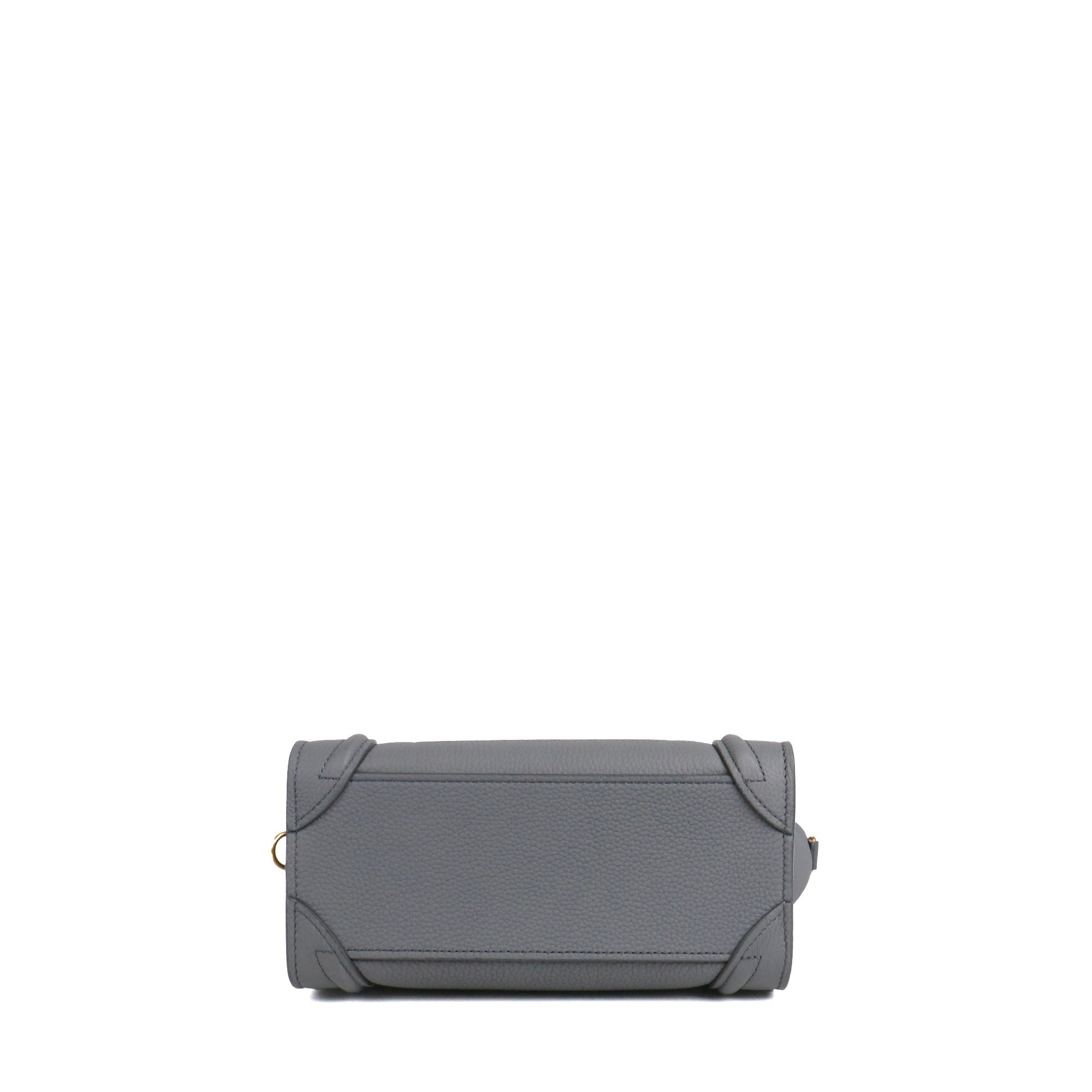 CELINE - Sac à main Luggage nano Céline en cuir grainé gris