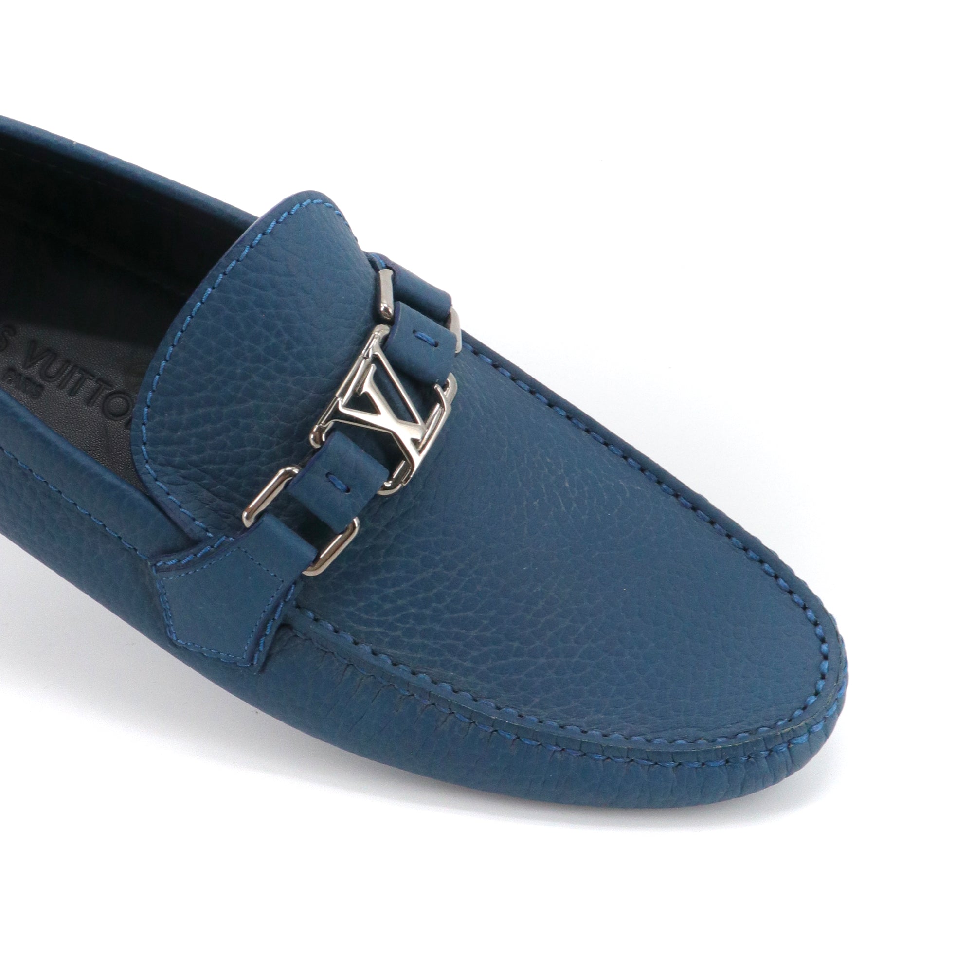 LOUIS VUITTON - Richelieu loafers in black patent leather (T36)