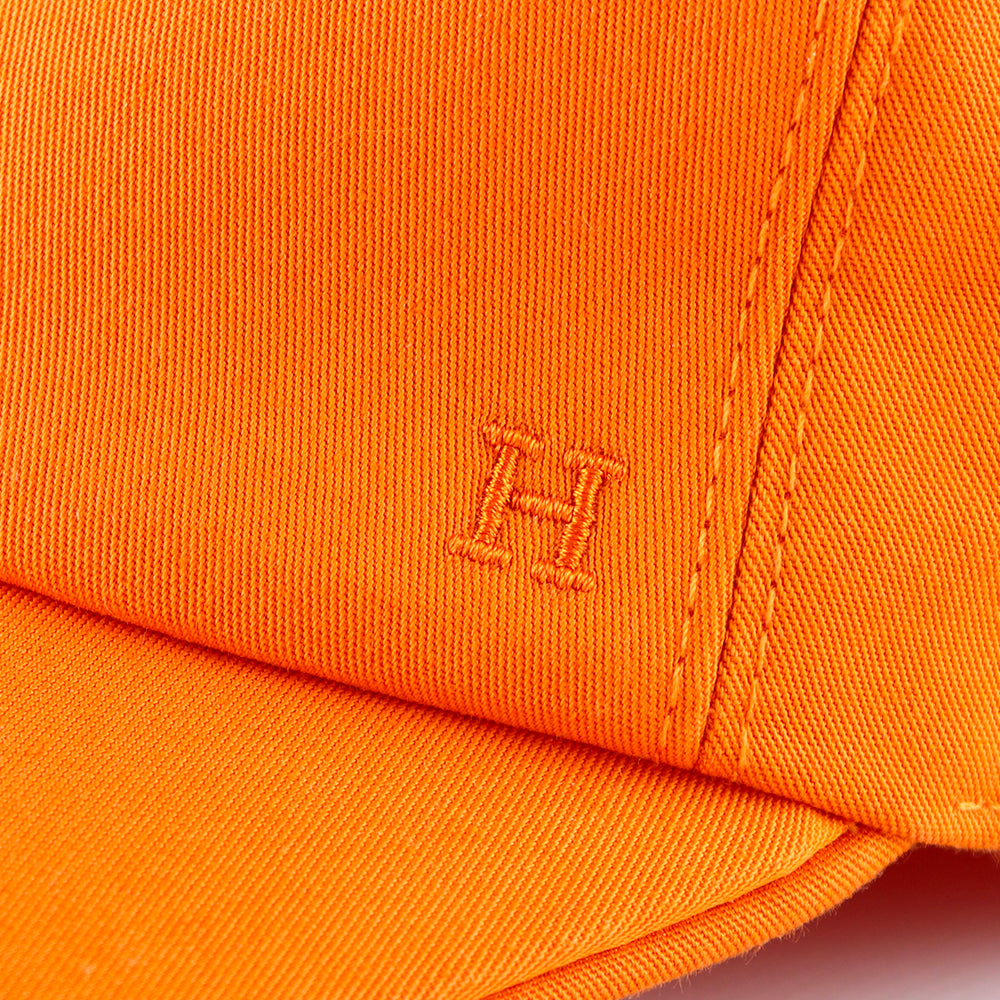 HERMÈS - Casquette Jump en coton orange (T59)