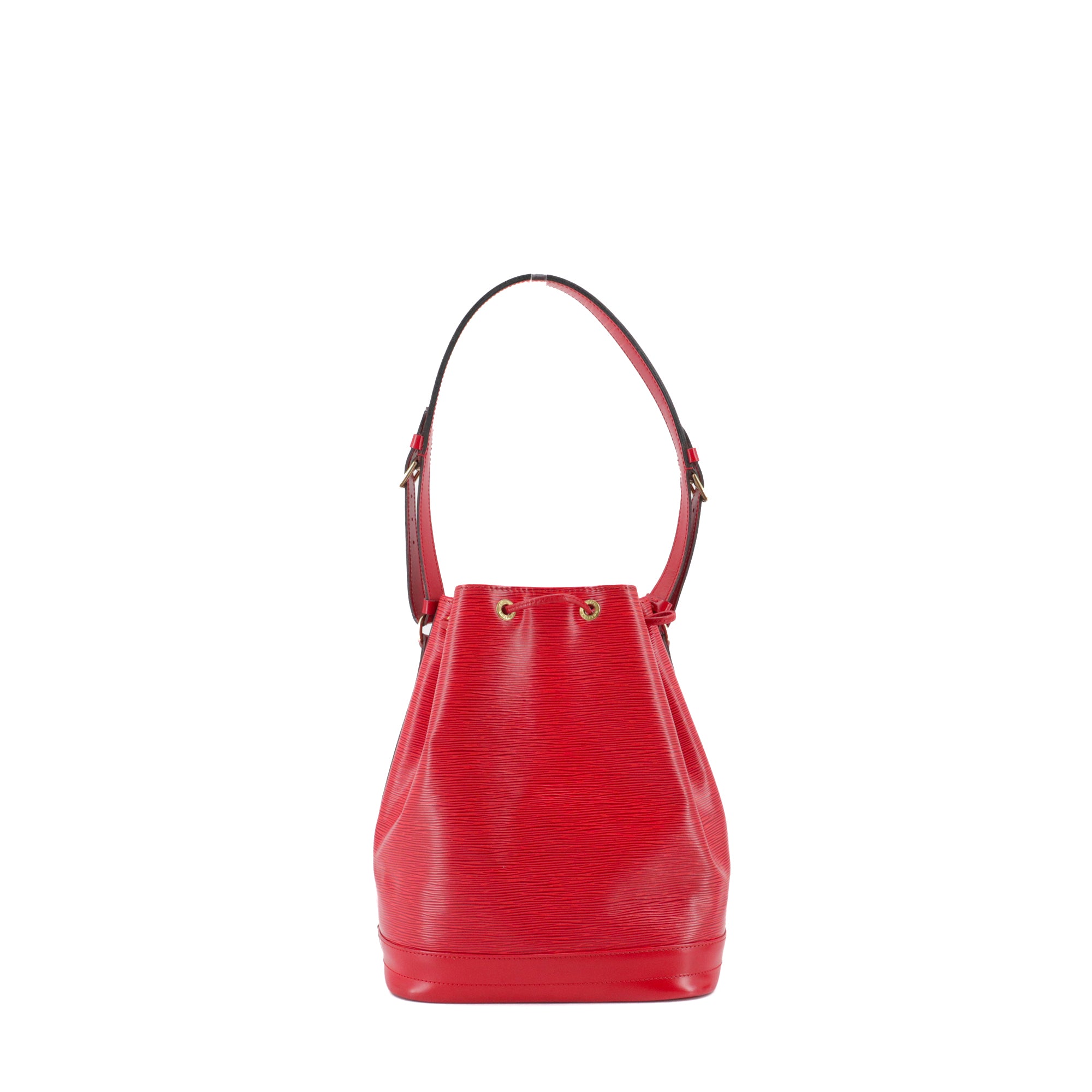LOUIS VUITTON - NéoNoé shoulder bag in monogram canvas and poppy red leather