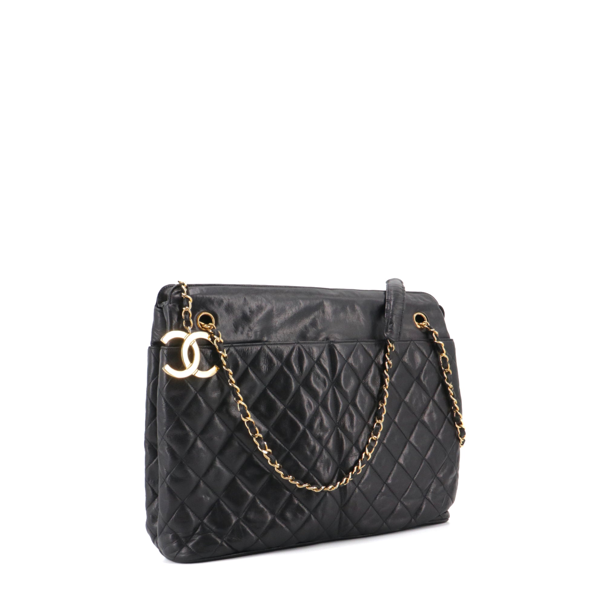 CHANEL - Vintage Chanel Caméra shoulder bag in cream white leather