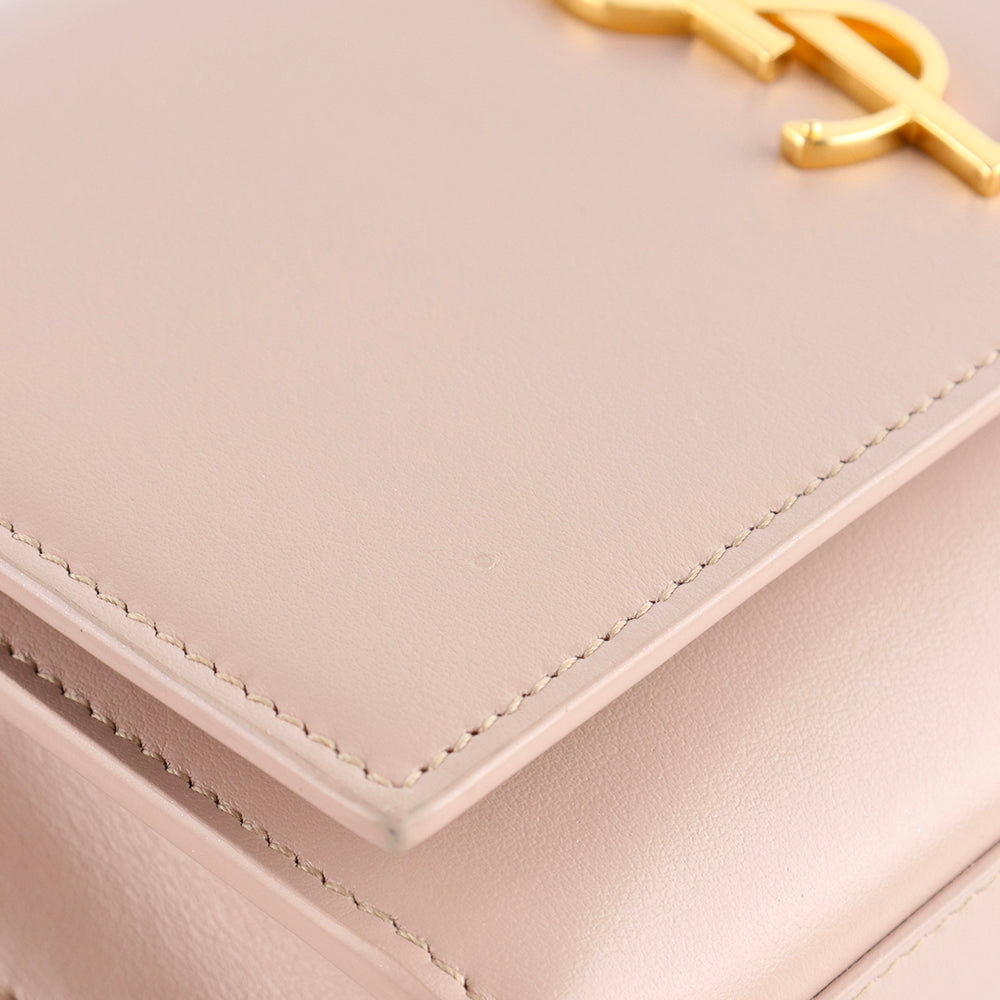 SAINT LAURENT - Kate belt bag in nude smooth leather