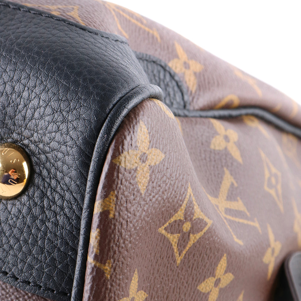 LOUIS VUITTON - Sac à bandoulière Retiro en toile monogrammée et cuir noir