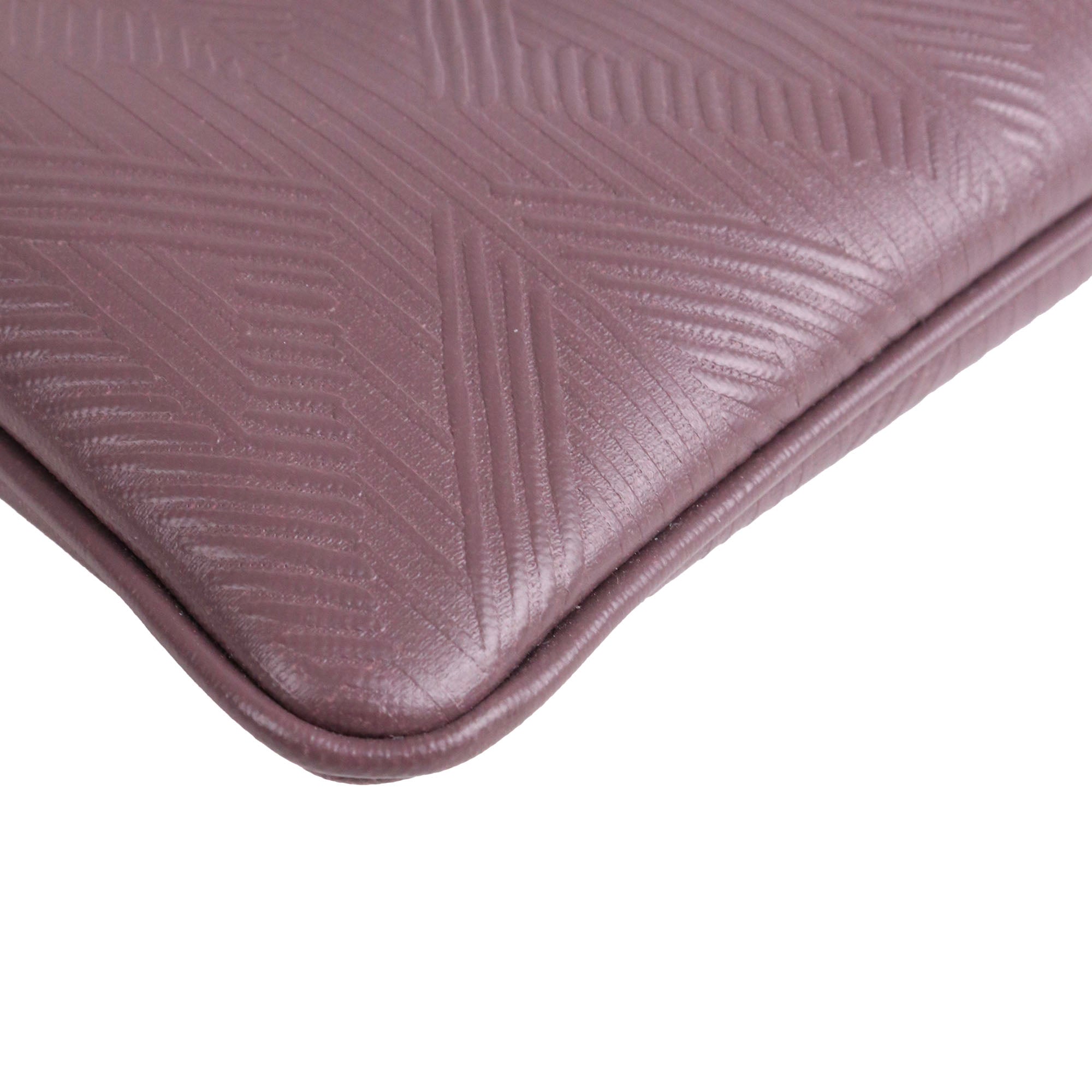 DIOR - Pochette Diamant Dior en toile enduite violette