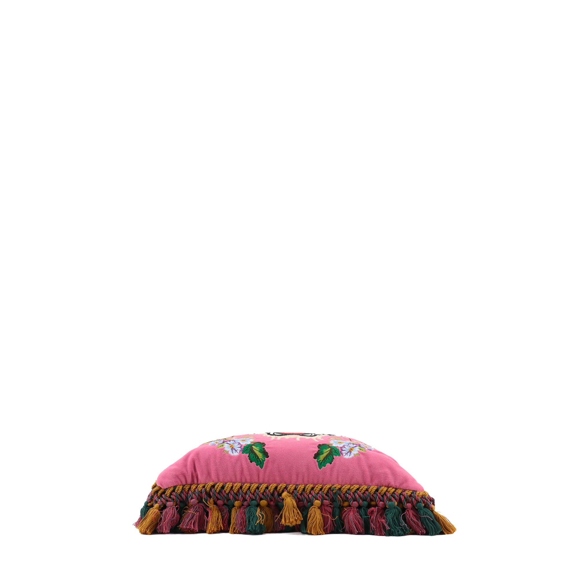 GUCCI - Coussin Guccification Gucci en velours rose