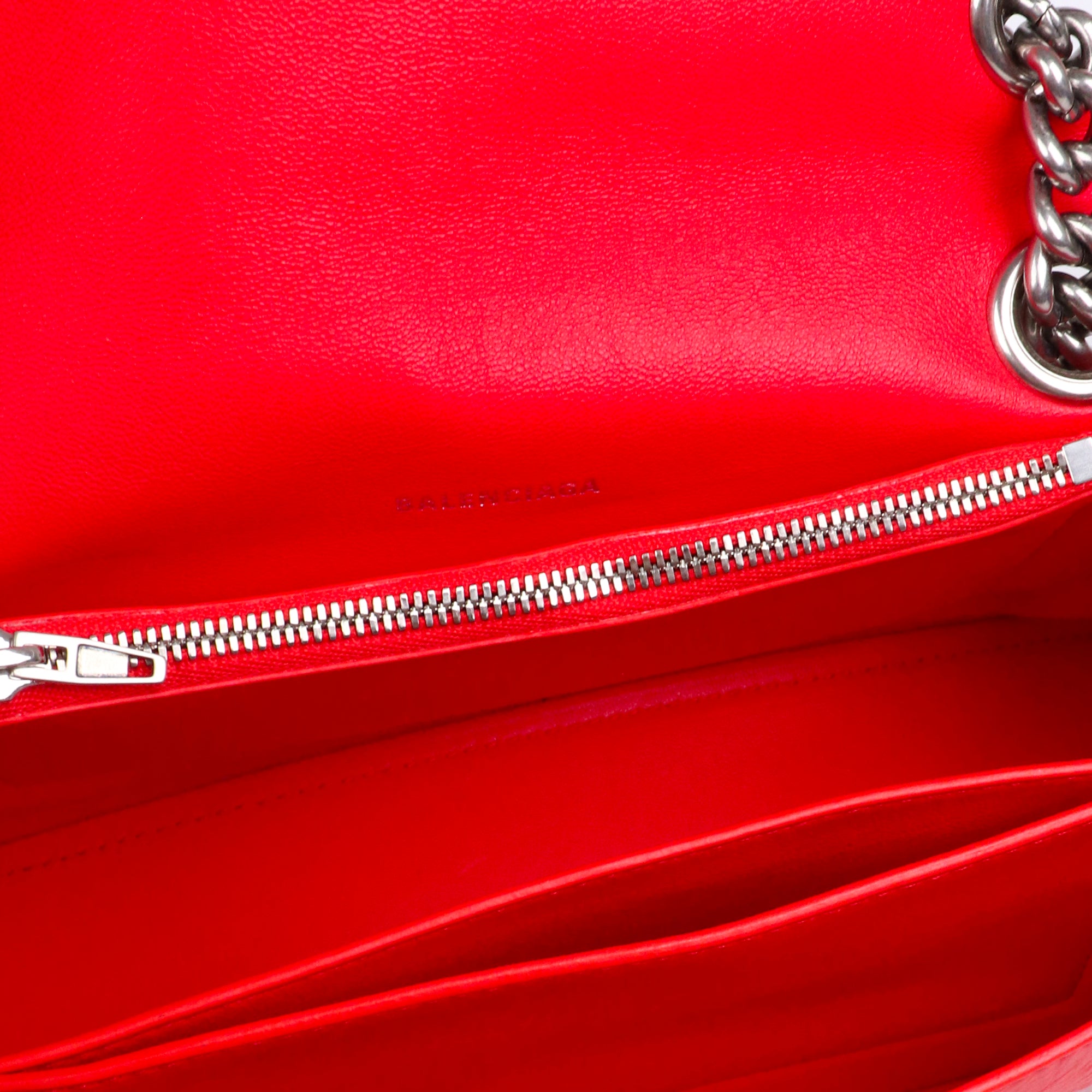 BALENCIAGA - Crush small shoulder bag in black leather