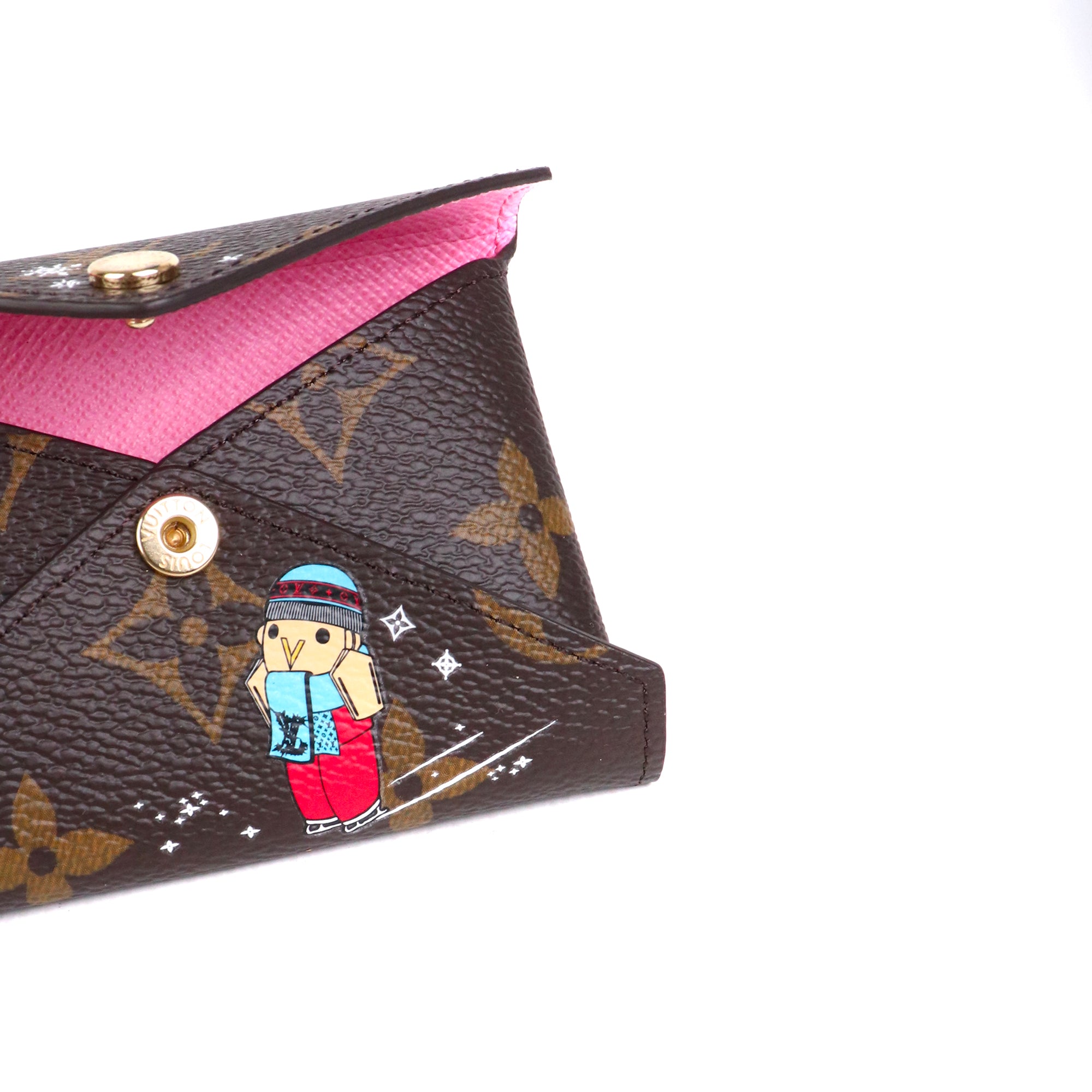 LOUIS VUITTON - Pochette Kirigami Louis Vuitton en toile monogrammée édition limitée Noël 2023