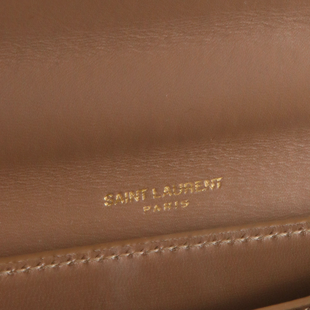 SAINT LAURENT - Sac à bandoulière Kaia en python et cuir