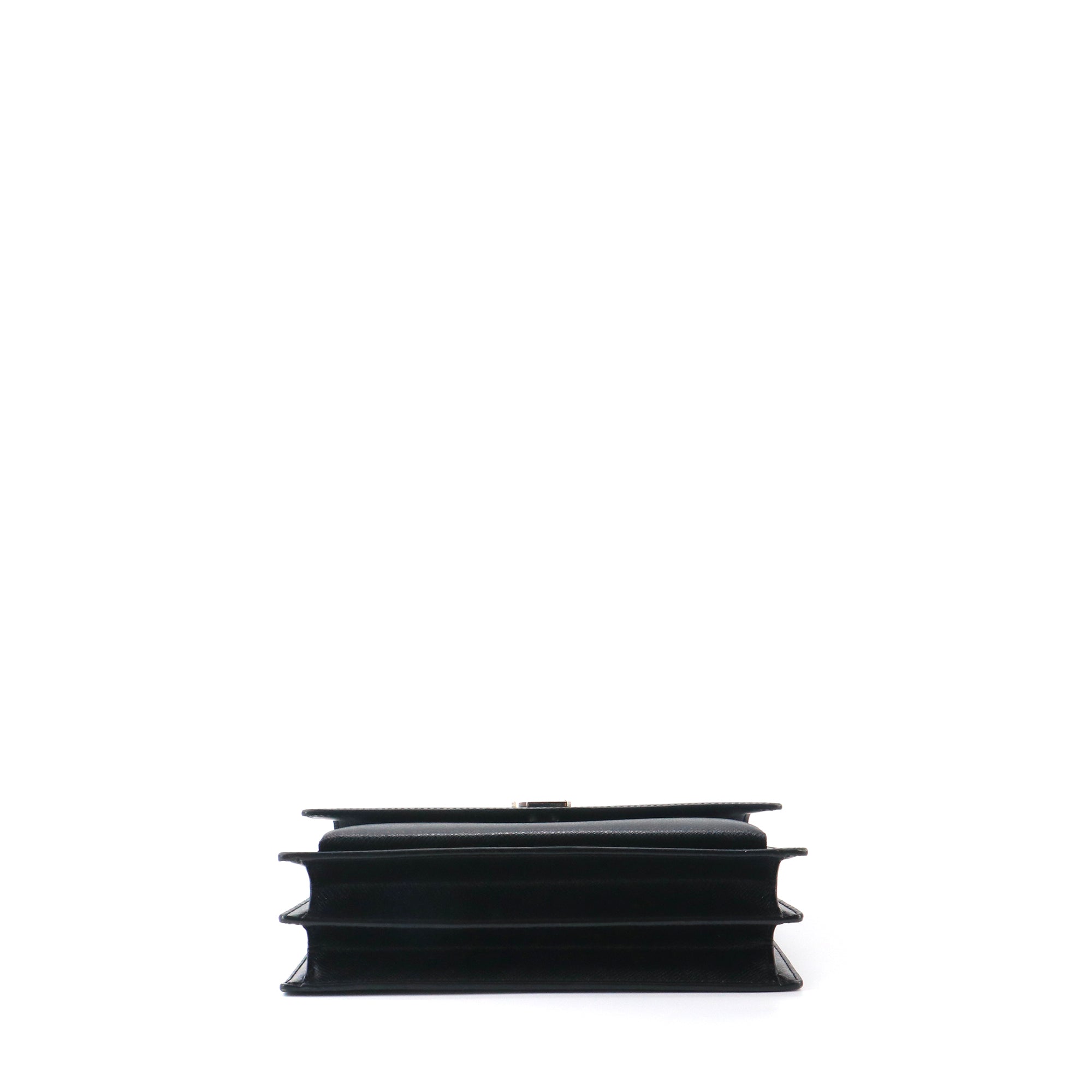 SAINT LAURENT - Sac à bandoulière Sunset medium Saint Laurent cuir grainé noir