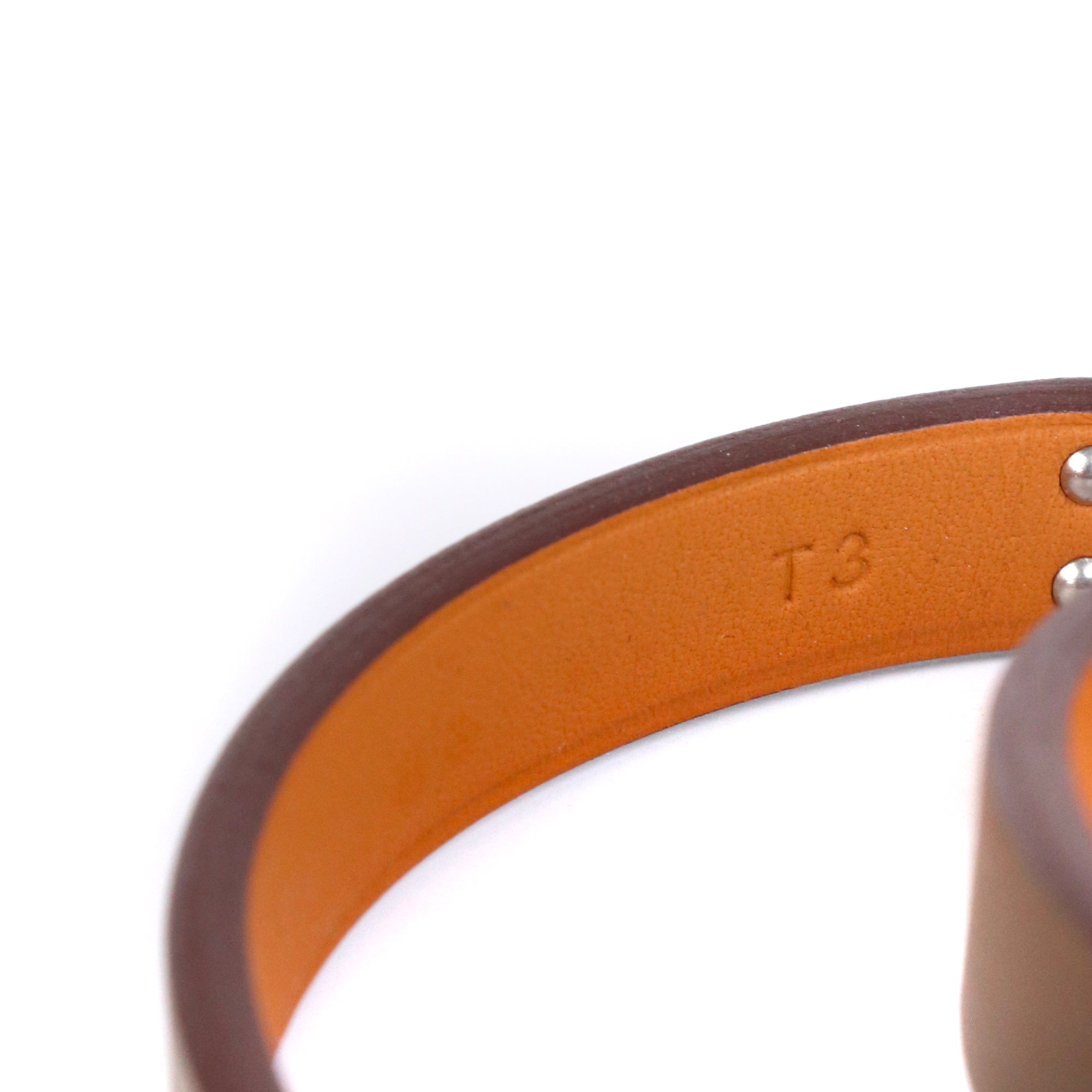HERMÈS - Orange Clic H bracelet