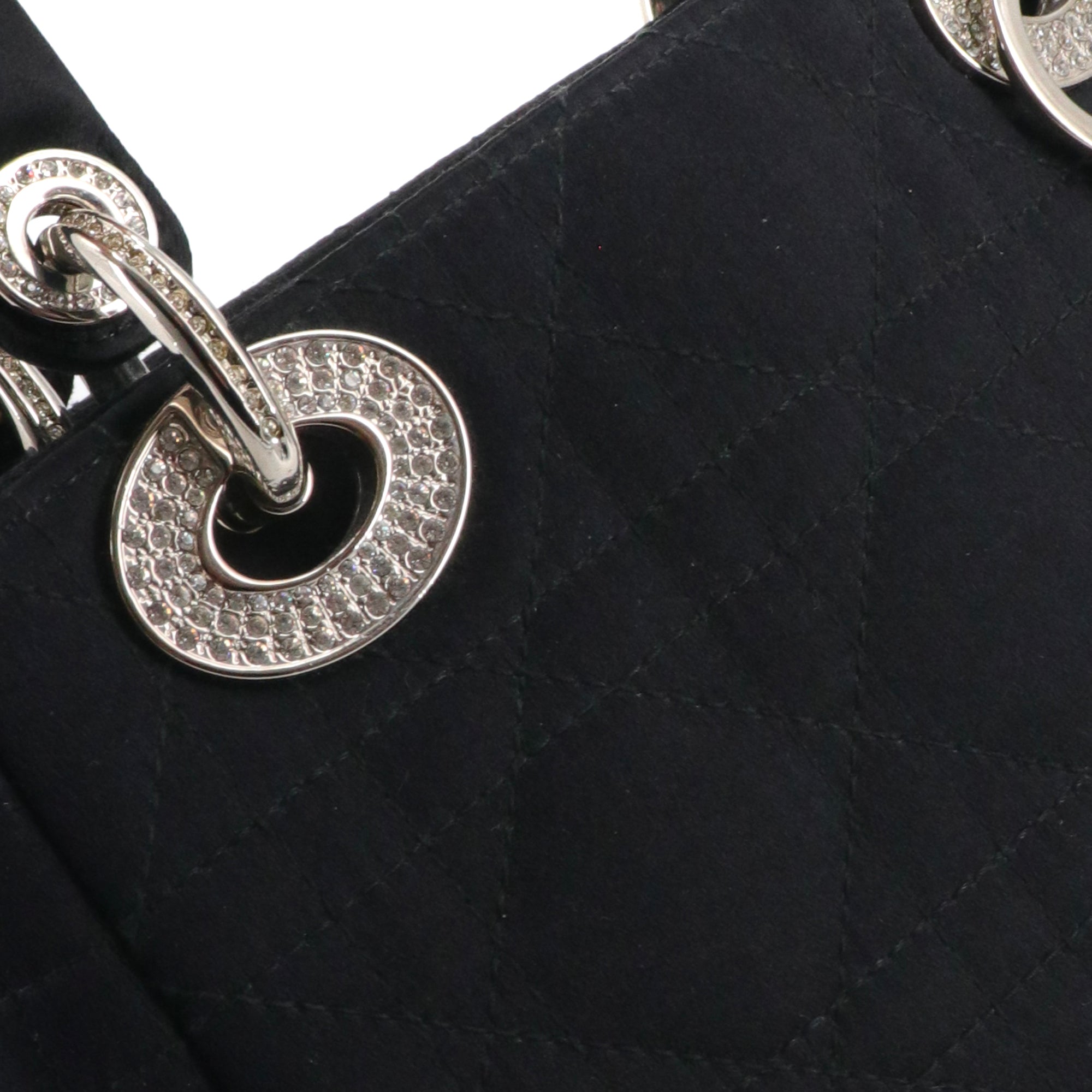 DIOR - Dior medium Lady D-Lite shoulder bag in electric blue toile de jouy