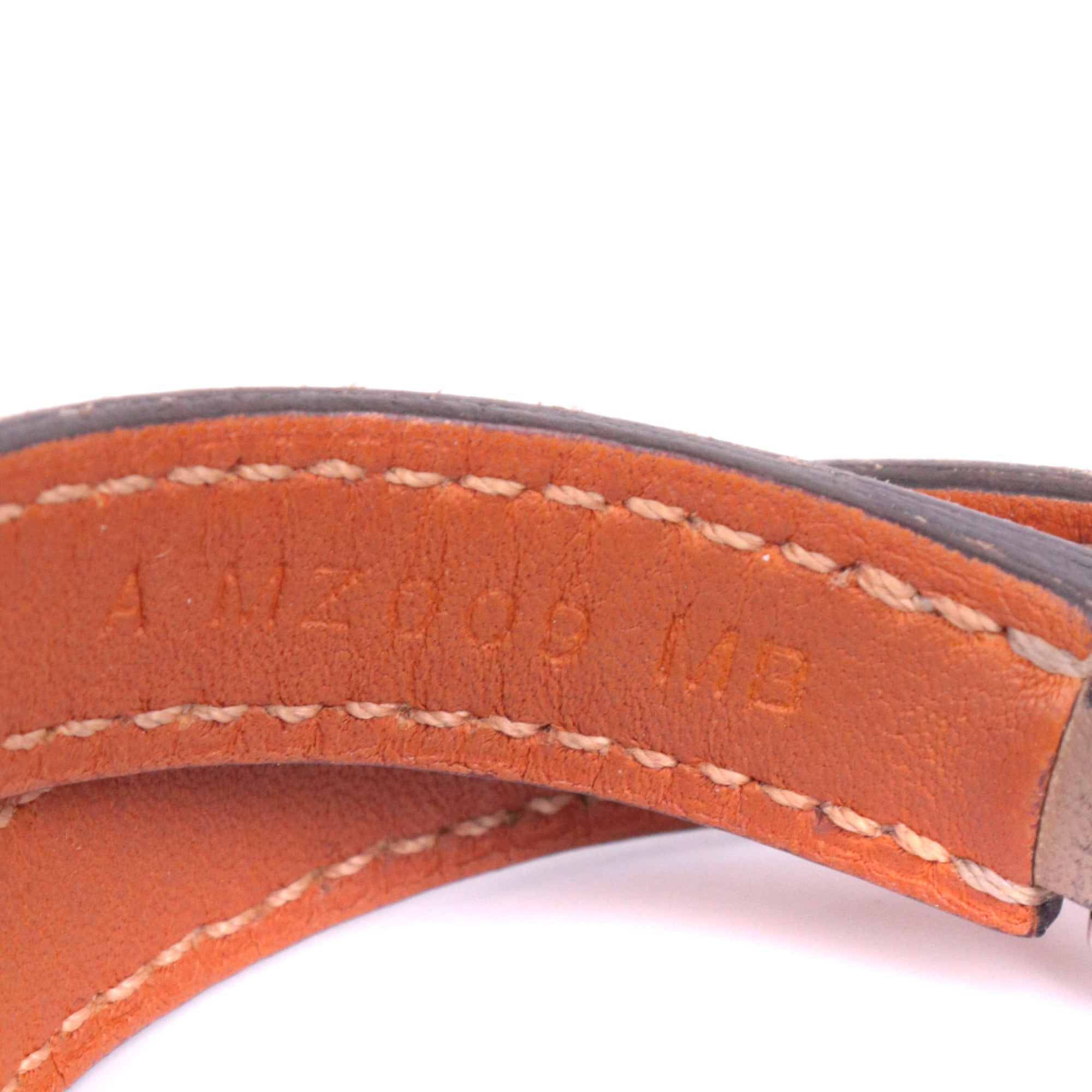 HERMÈS - Orange Clic H bracelet