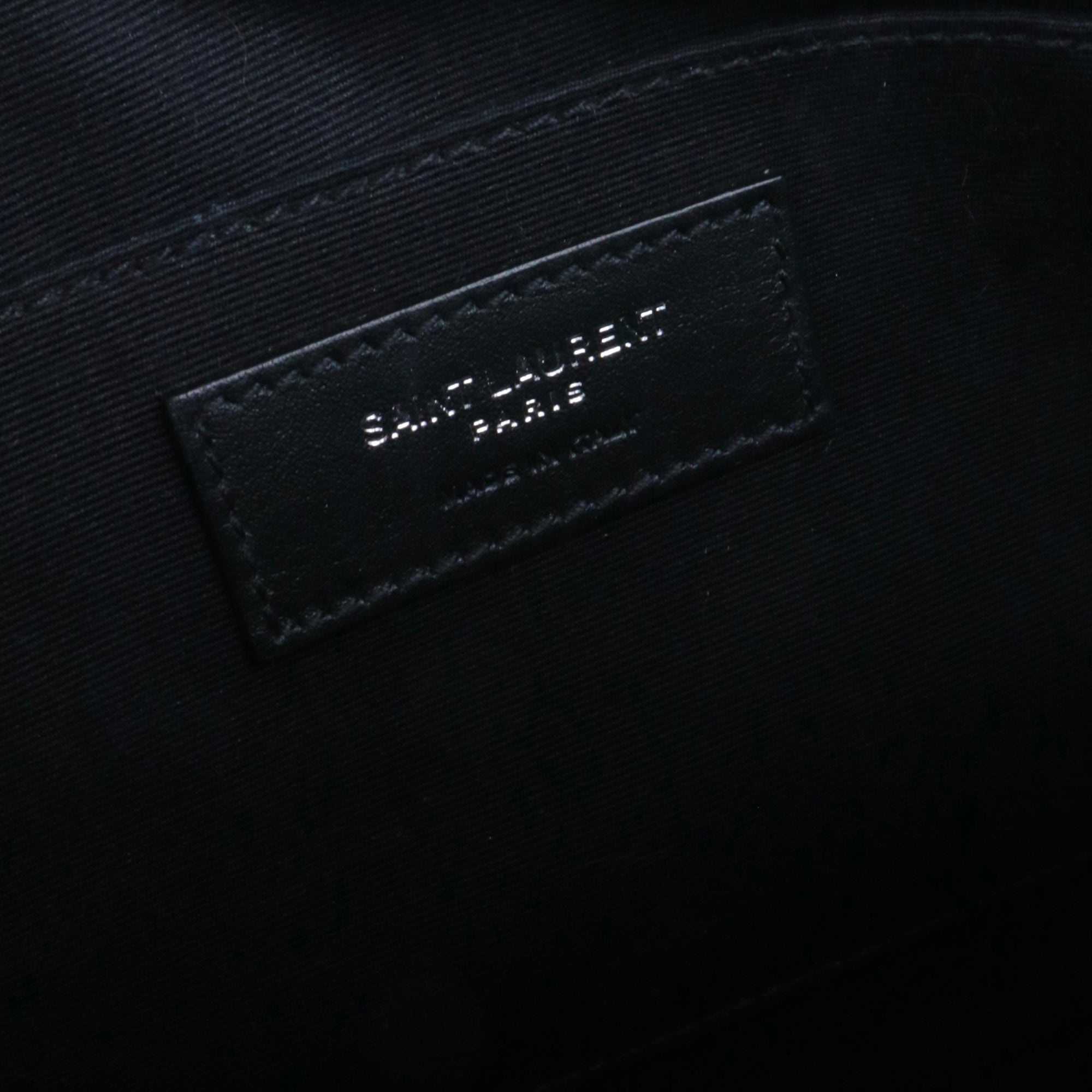 SAINT LAURENT - Sac à bandoulière Lou Saint Laurent en cuir verni jaune fluo
