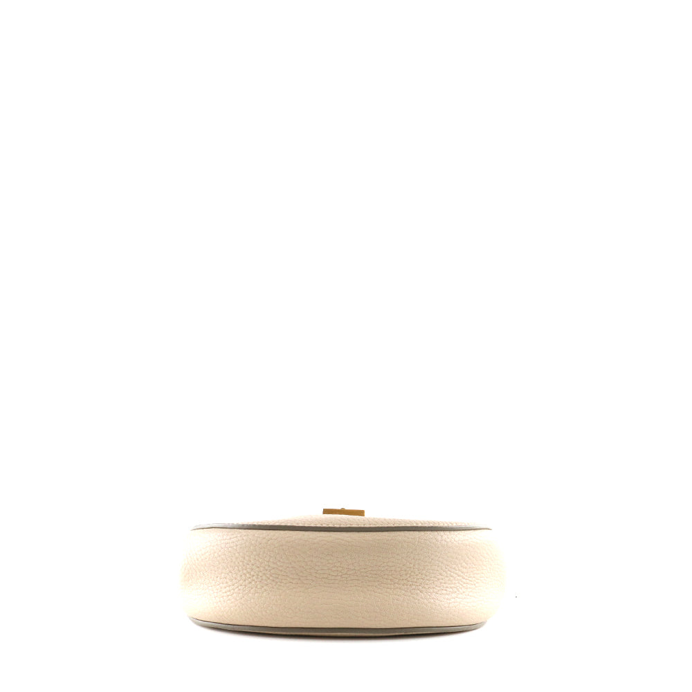 CHLOÉ - Sac à bandoulière Drew en cuir grainé beige