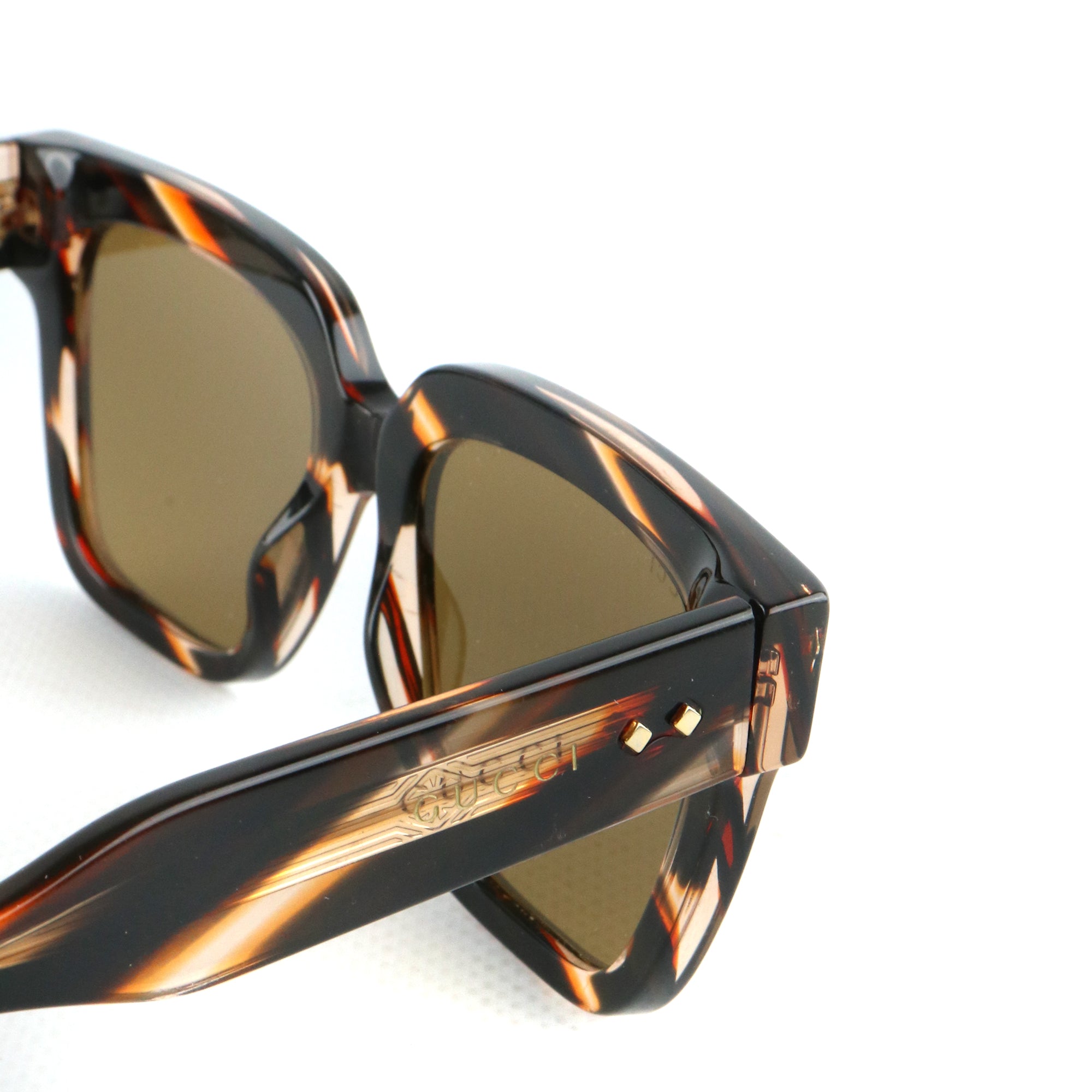 GUCCI - Brown tortoiseshell sunglasses