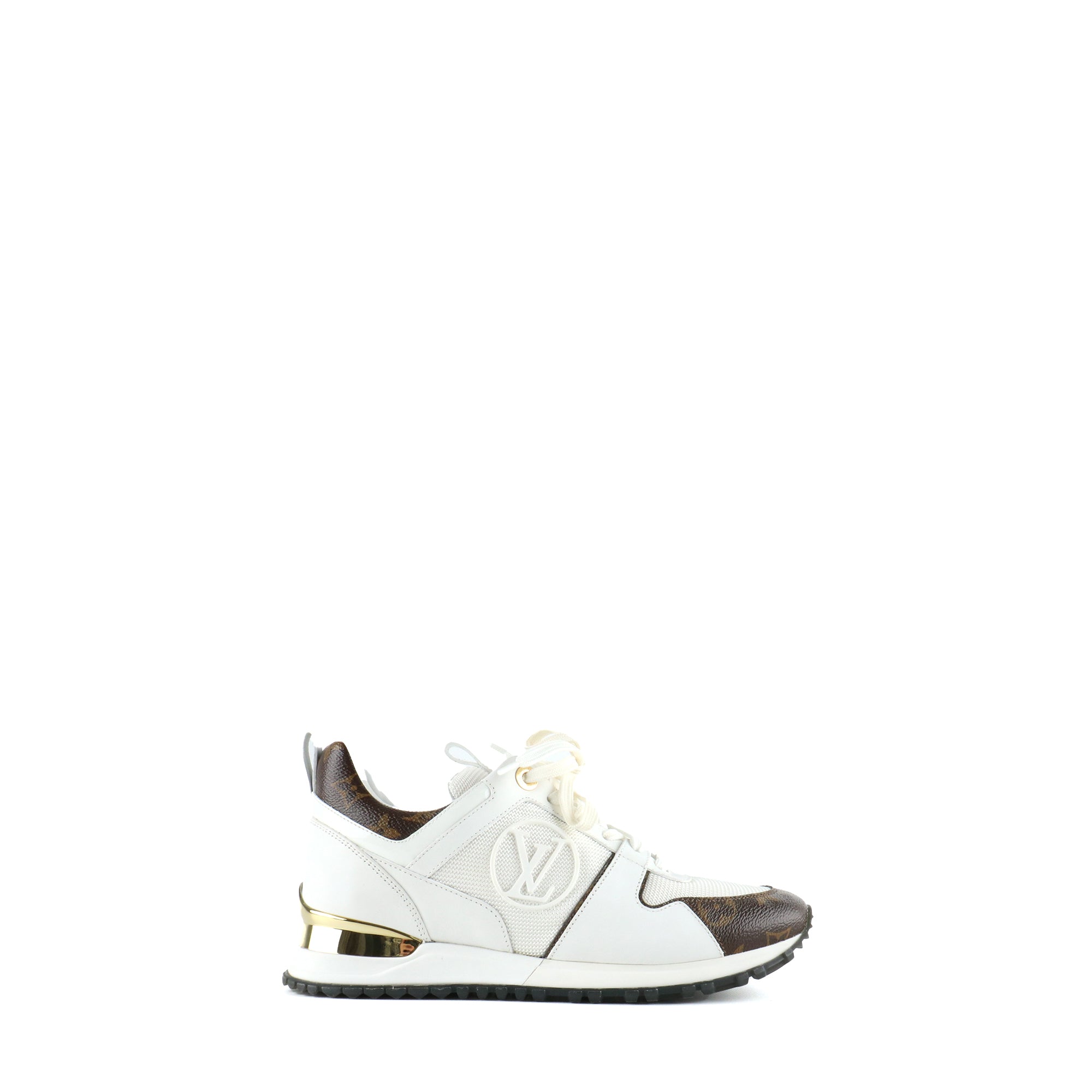 LOUIS VUITTON - Sneakers Run Away en cuir et toile monogramme (T37)