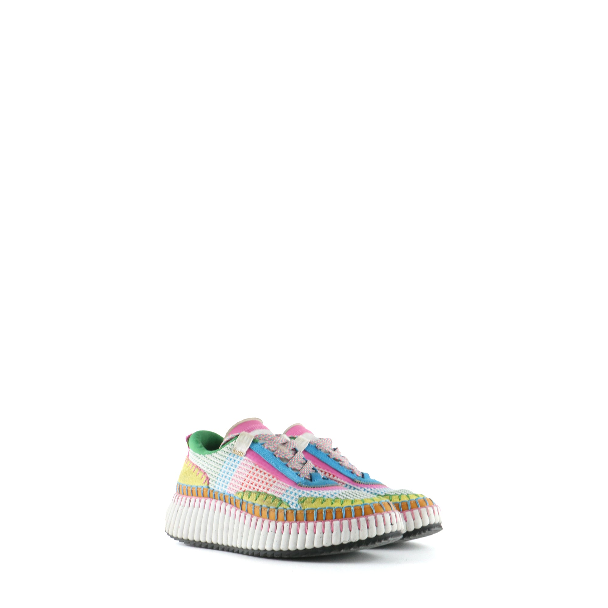 CHLOÉ - Sneakers Nama en toile multicolore (T37)