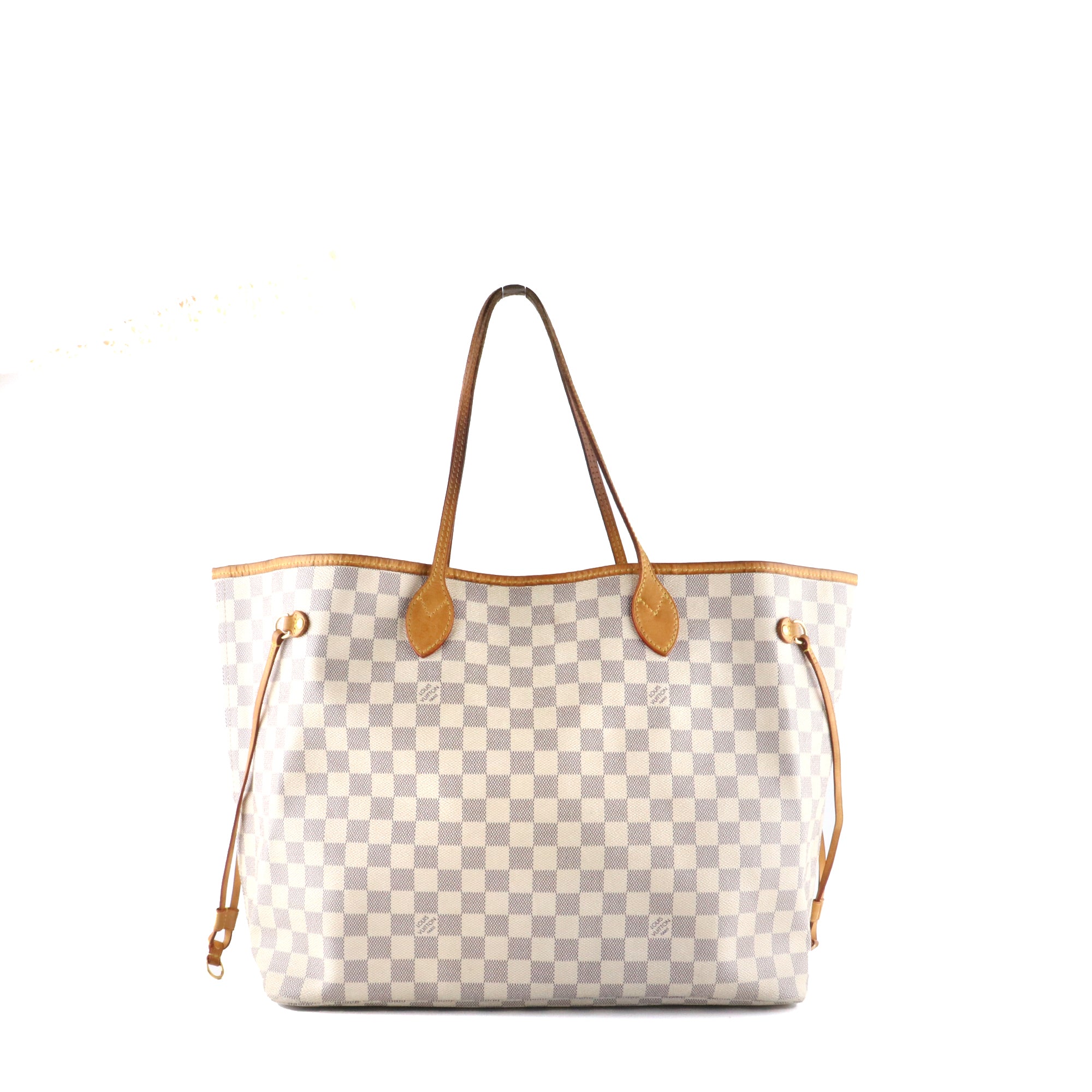 LOUIS VUITTON - Neverfull GM azure checkerboard tote bag