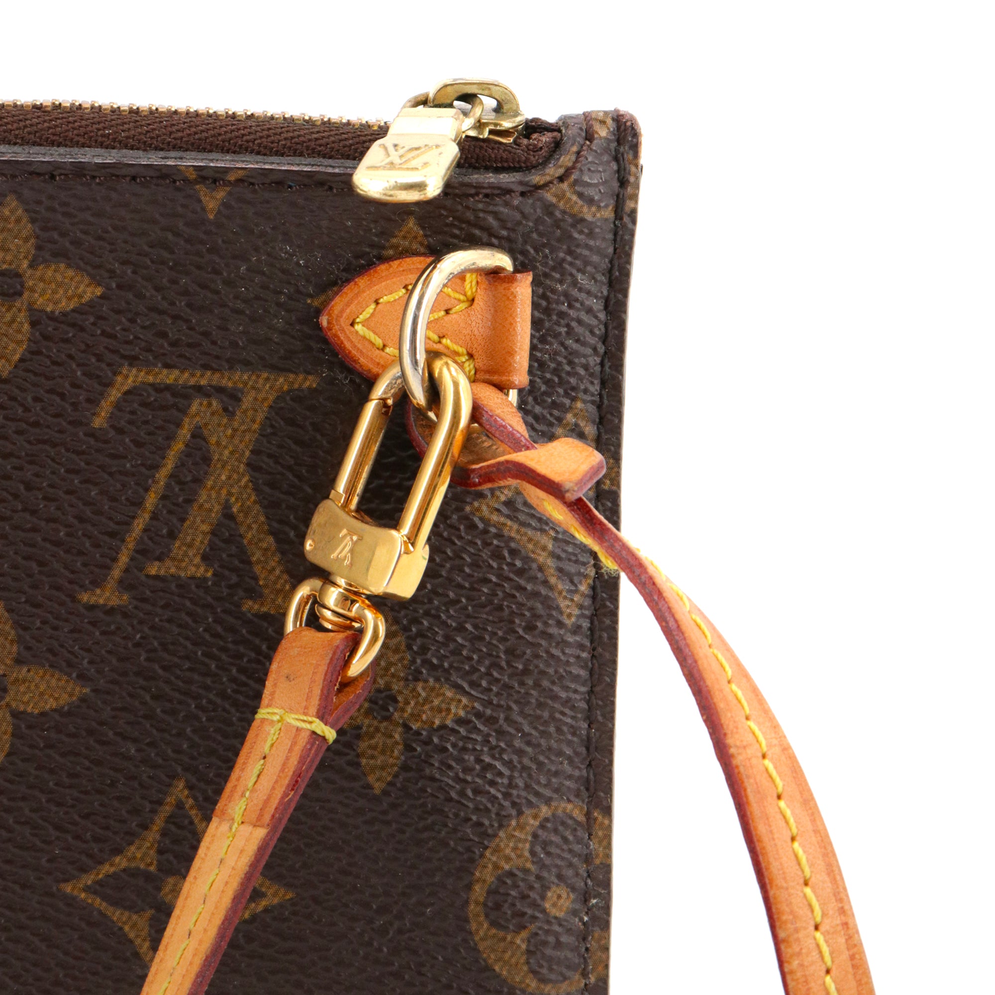 LOUIS VUITTON - Pochette Neverfull Louis Vuitton en toile monogrammée