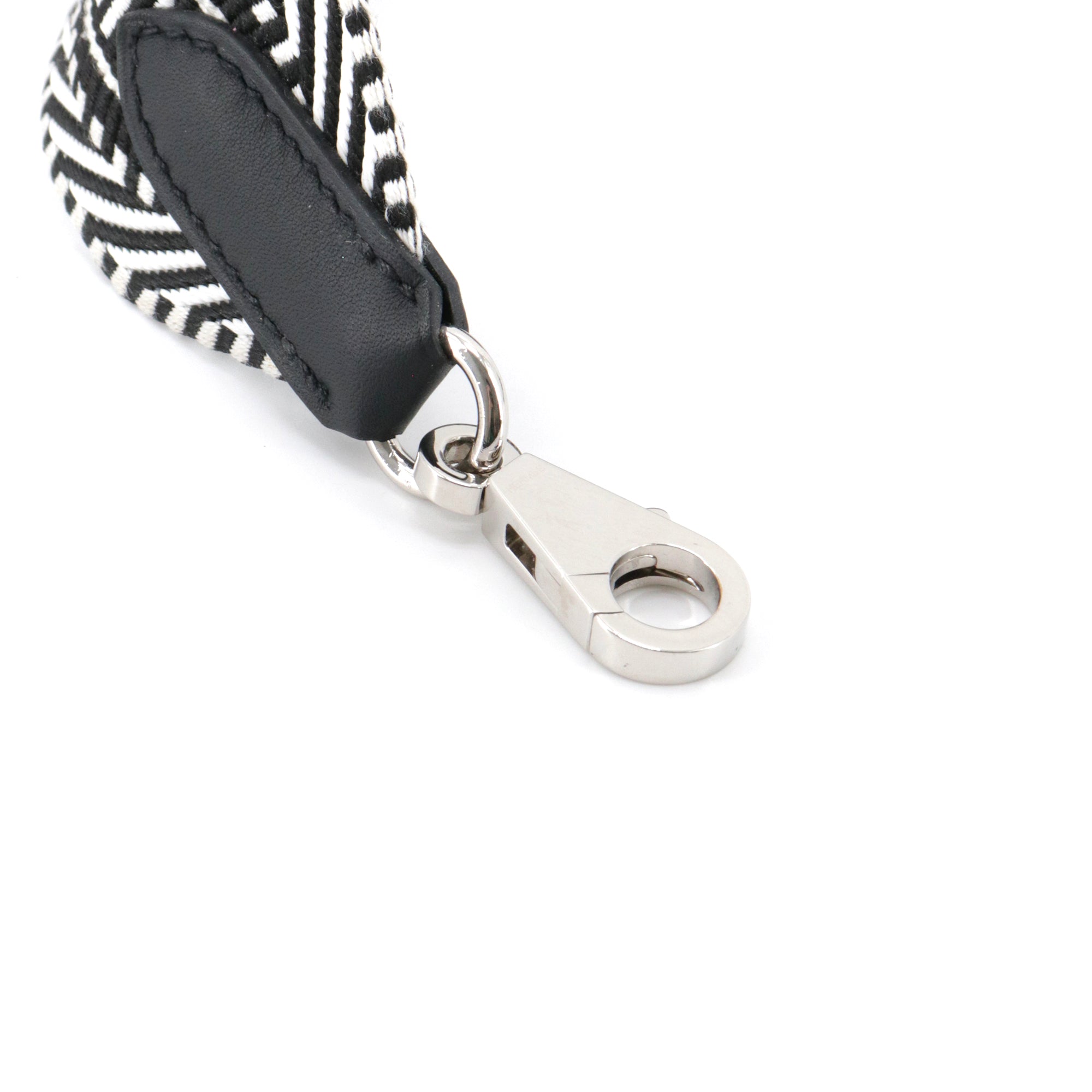 HERMÈS - Brown canvas shoulder strap