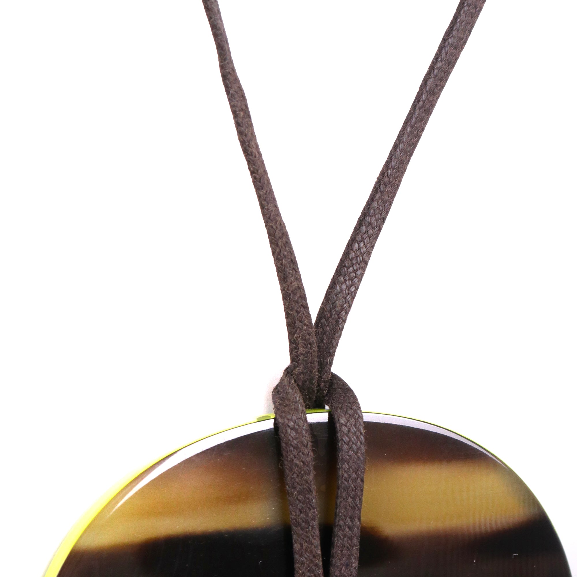 HERMÈS - Pendentif Lift Hermès en bois laqué