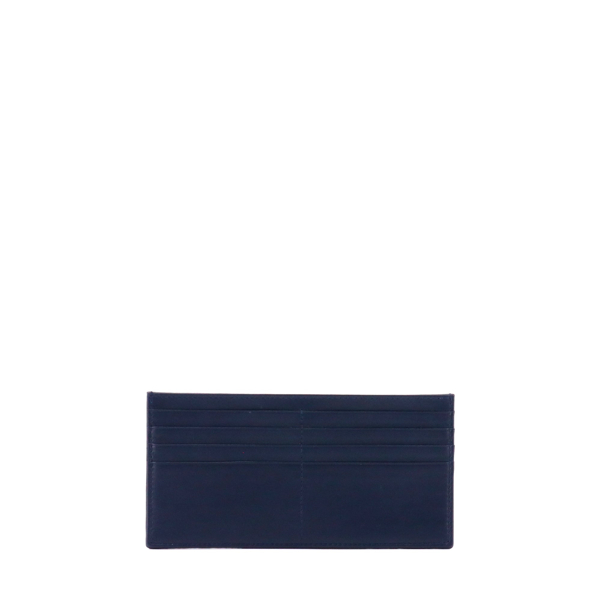DIOR - Dior card holder in navy blue leather