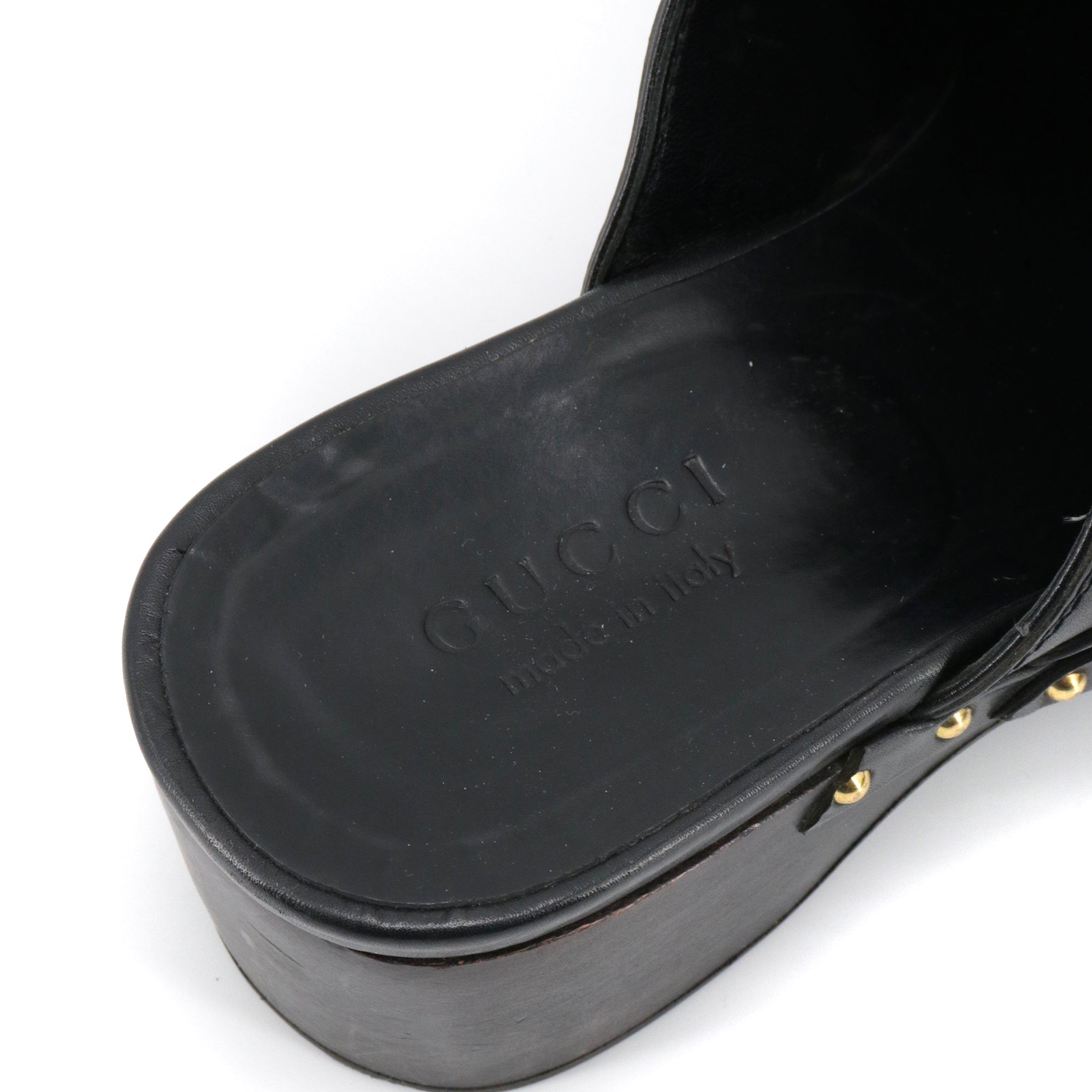 GUCCI - Gucci Mors mules in brown smooth leather (T42)