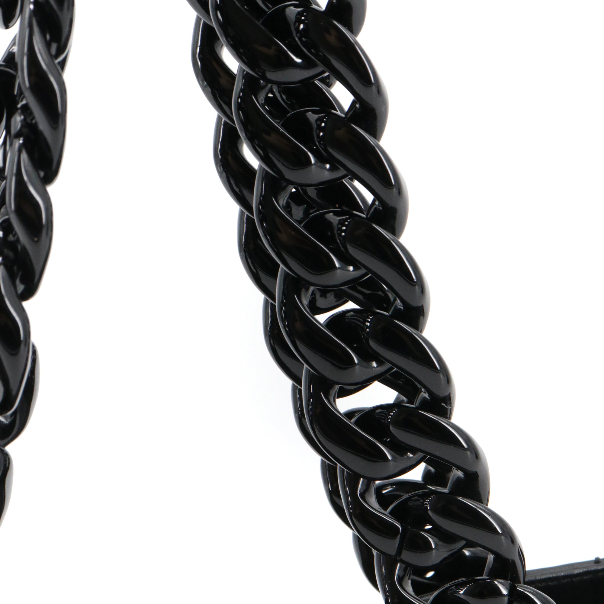 CHANEL - Chanel Rhodoid shoulder bag in black leather