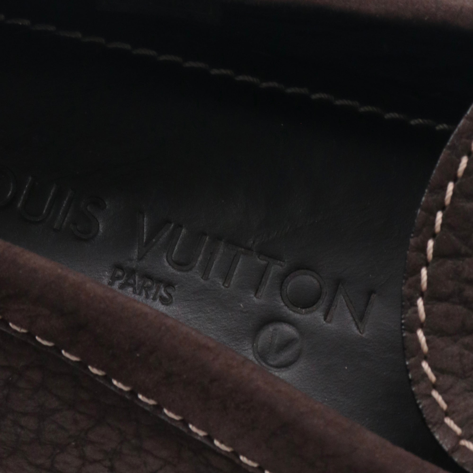 LOUIS VUITTON - Louis Vuitton LV Driver loafers in brown grained leather (T41.5)