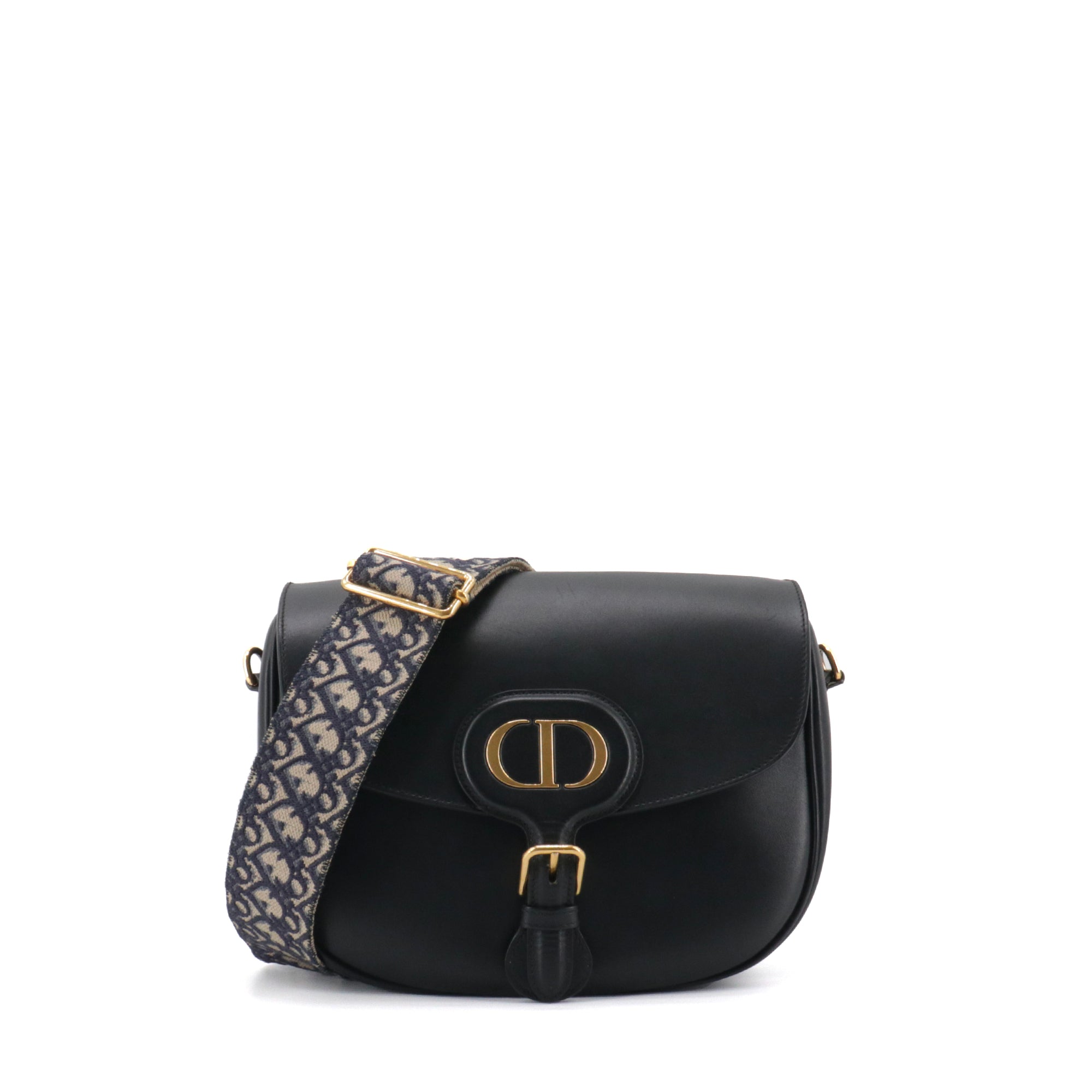 DIOR - Sac à bandoulière Bobby Dior en cuir noir