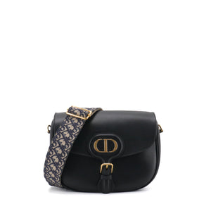 DIOR - Sac à bandoulière Bobby Dior en cuir noir