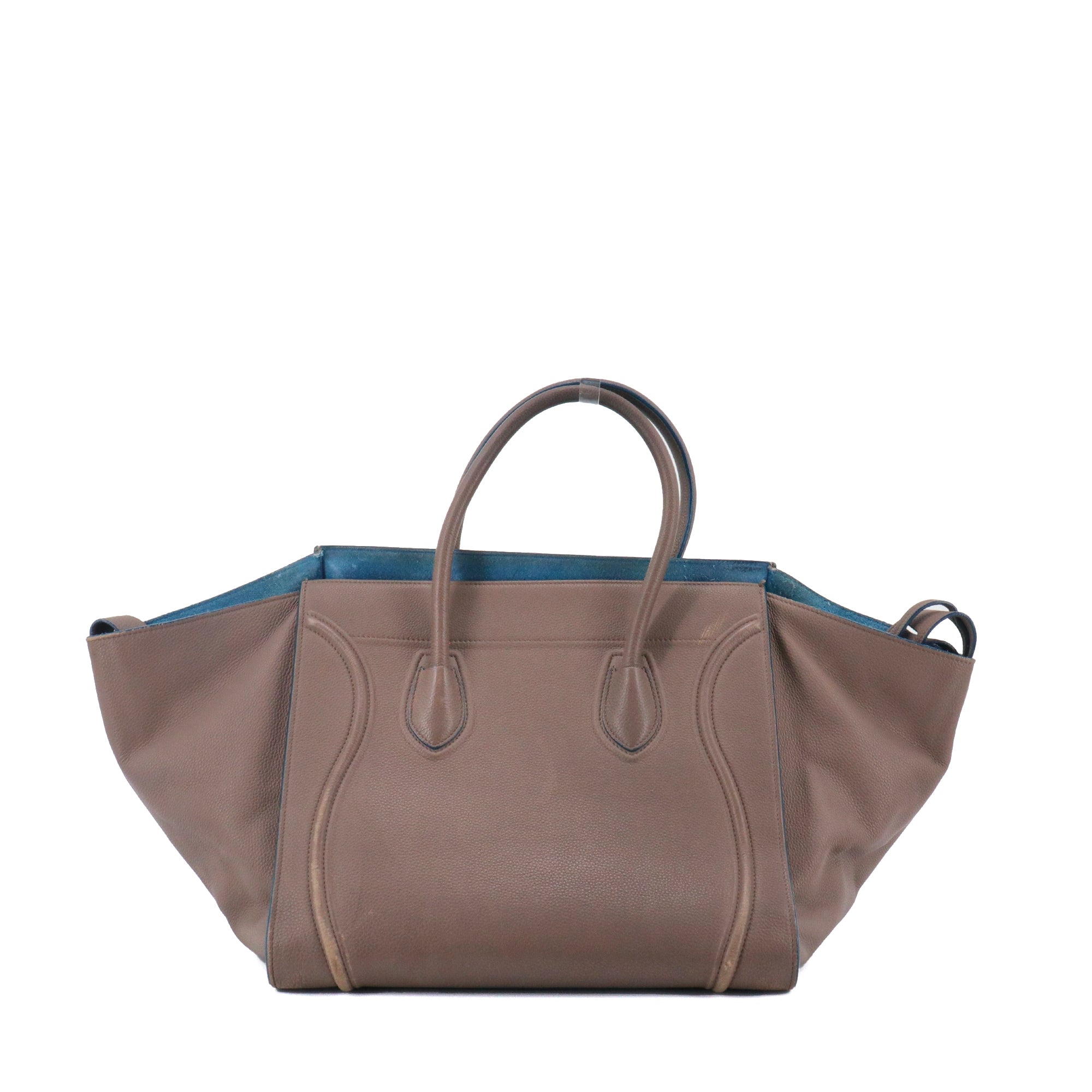 CELINE - Celine Luggage handbag in taupe grained leather