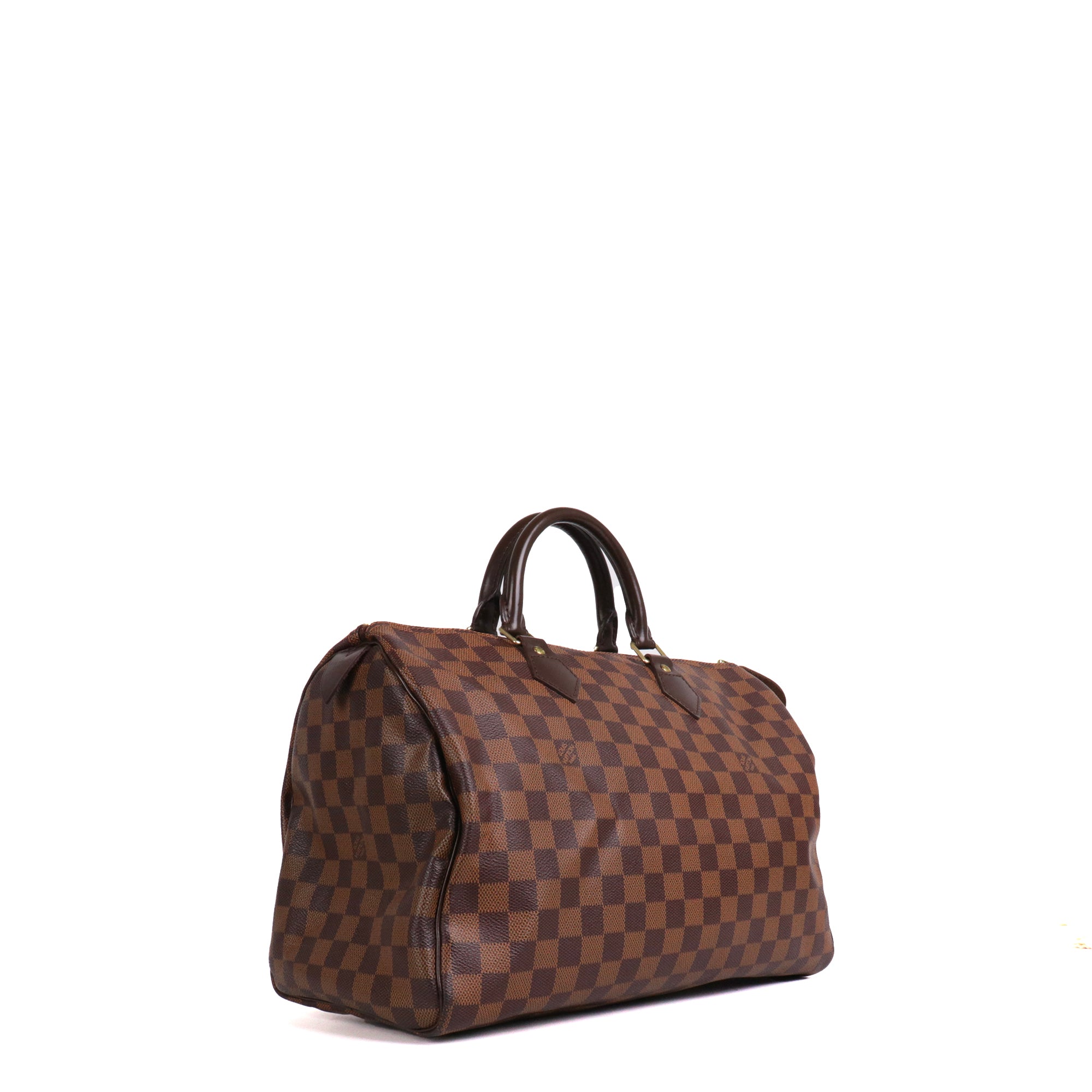 LOUIS VUITTON - Louis Vuitton Speedy 35 shoulder bag in Damier Ébène canvas
