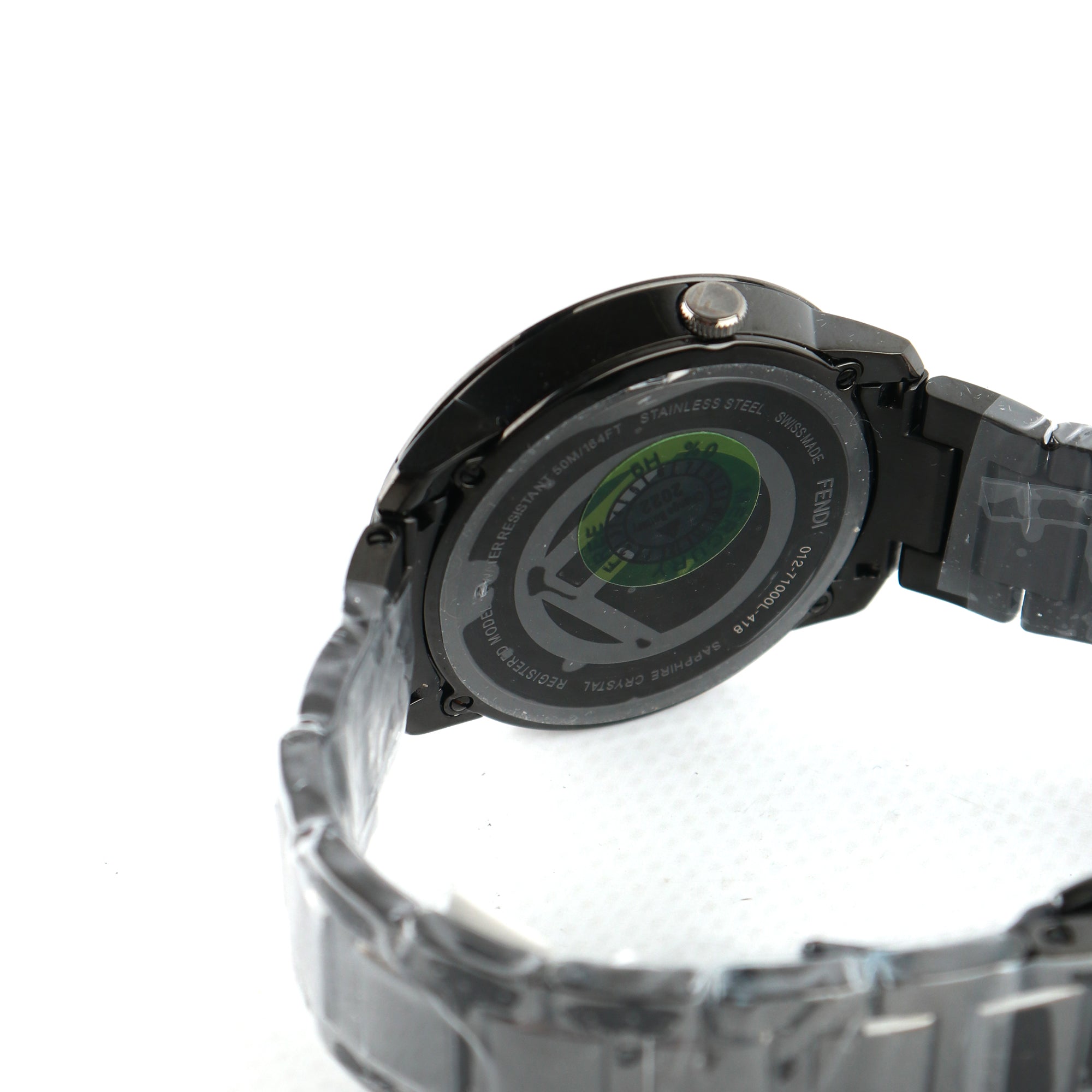 FENDI - Montre F IS FENDI 41mm en métal noir