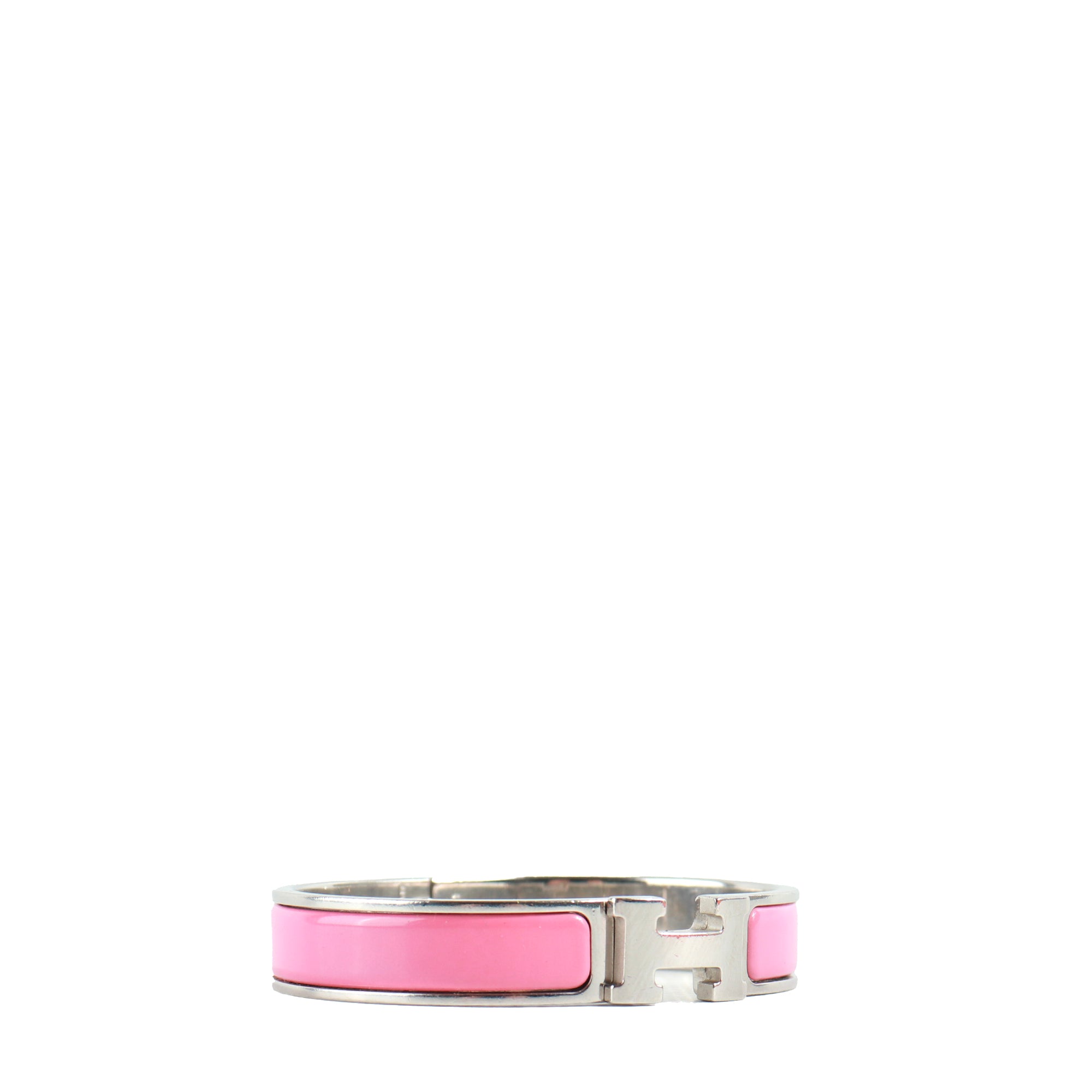 HERMÈS - Pink Clic H bracelet