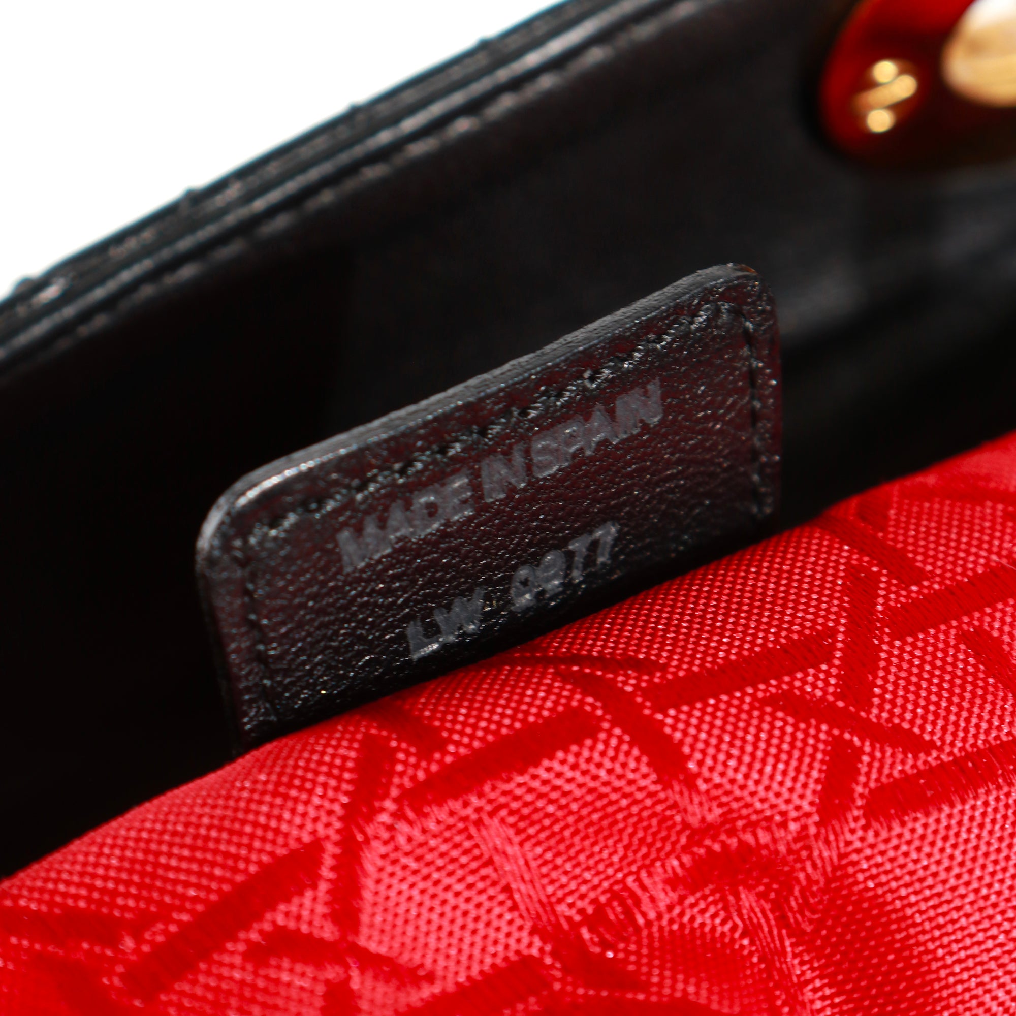 DIOR - Sac à main Lady Dior medium en cuir noir vintage