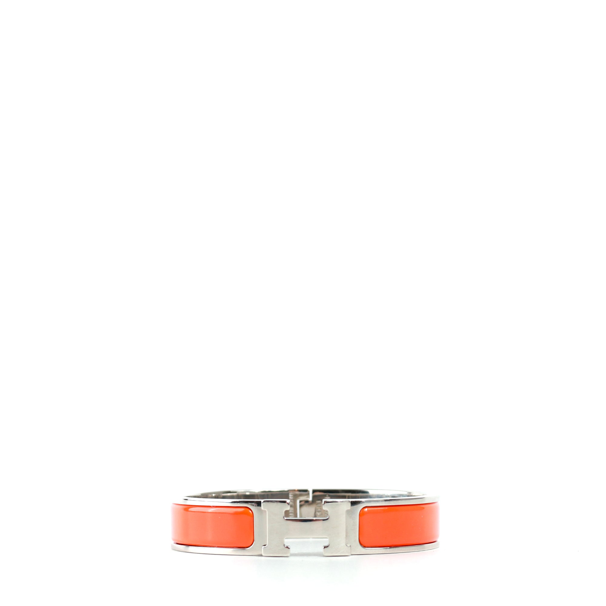 HERMÈS - Bracelet Clic H orange