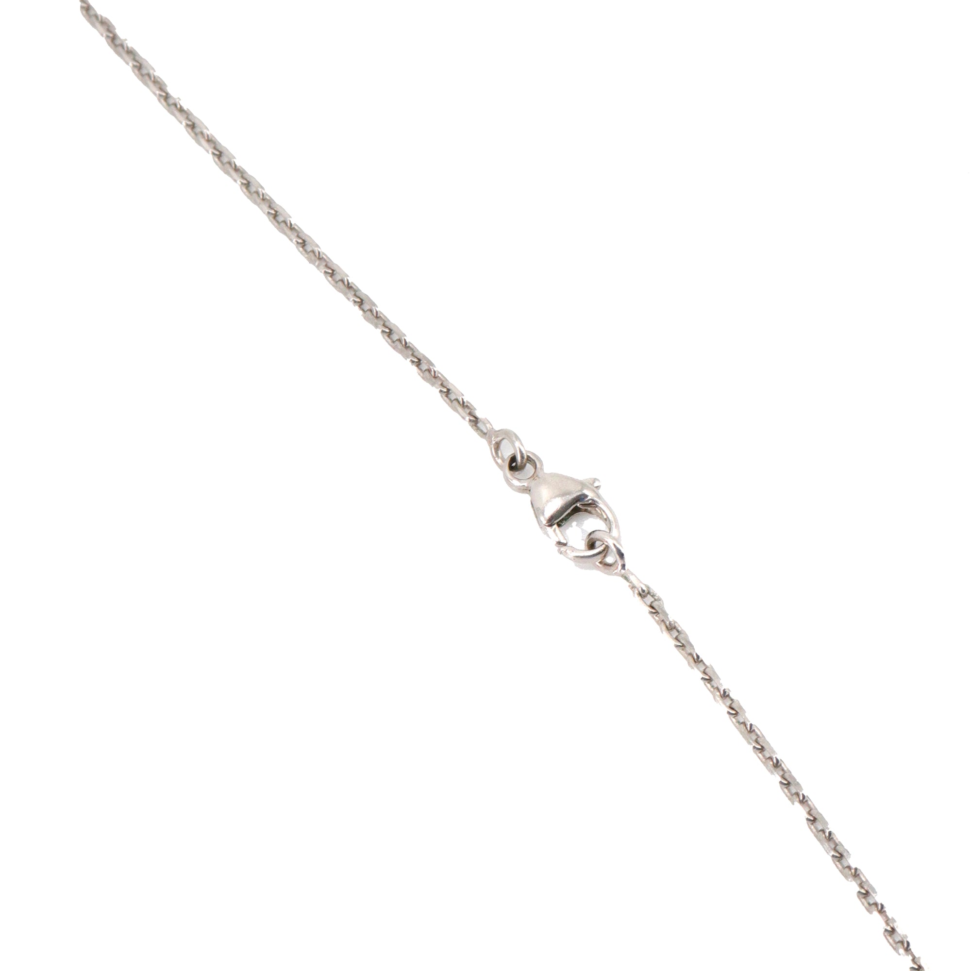 HERMÈS - Hermès Pop H necklace in silver metal and orange enamel