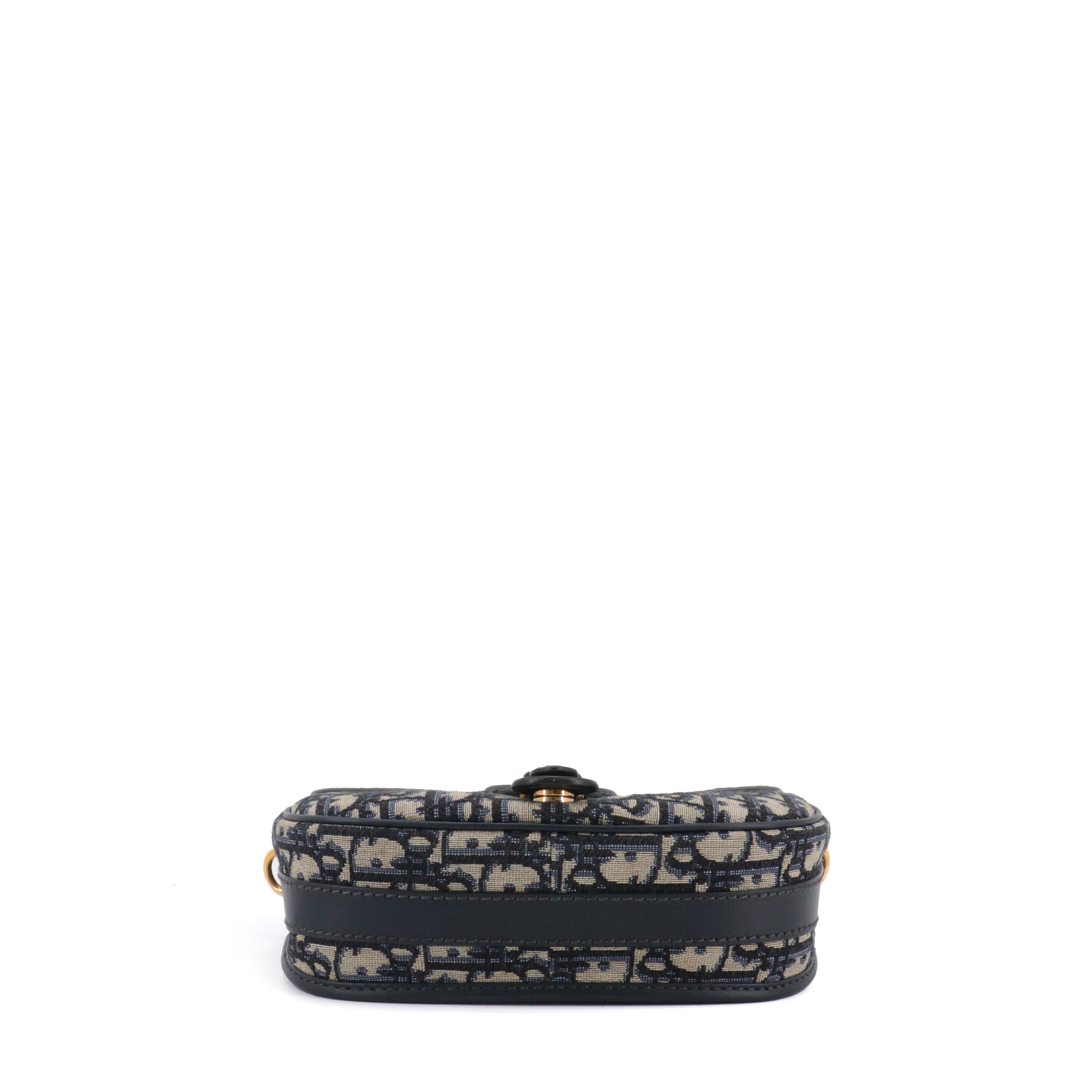 DIOR - Bobby Dior shoulder bag in navy blue Dior oblique canvas